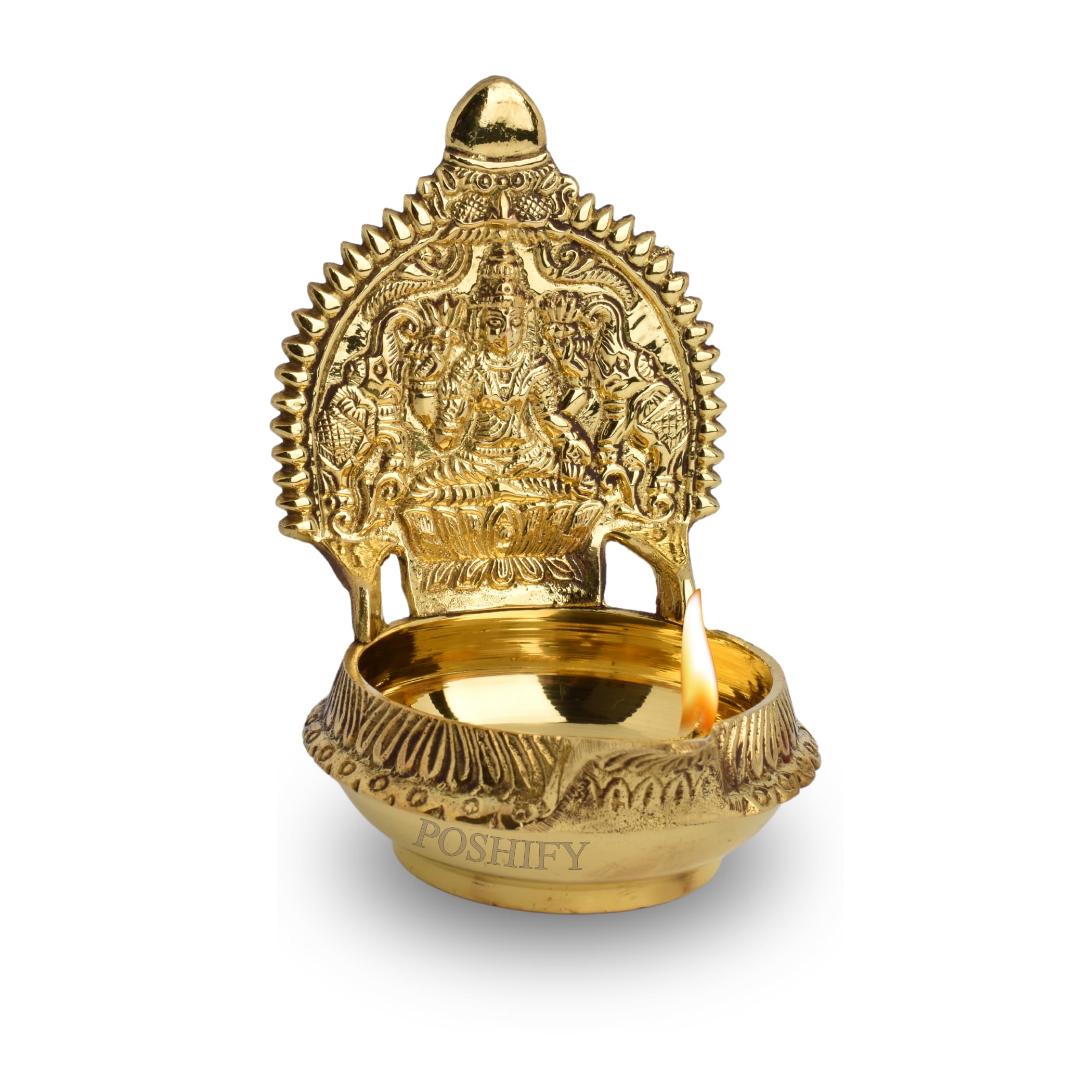 Brass Aarti Plate - Handcrafted Indian Diya -11 Brass Aarti Plate - Handcrafted Indian Diya -11