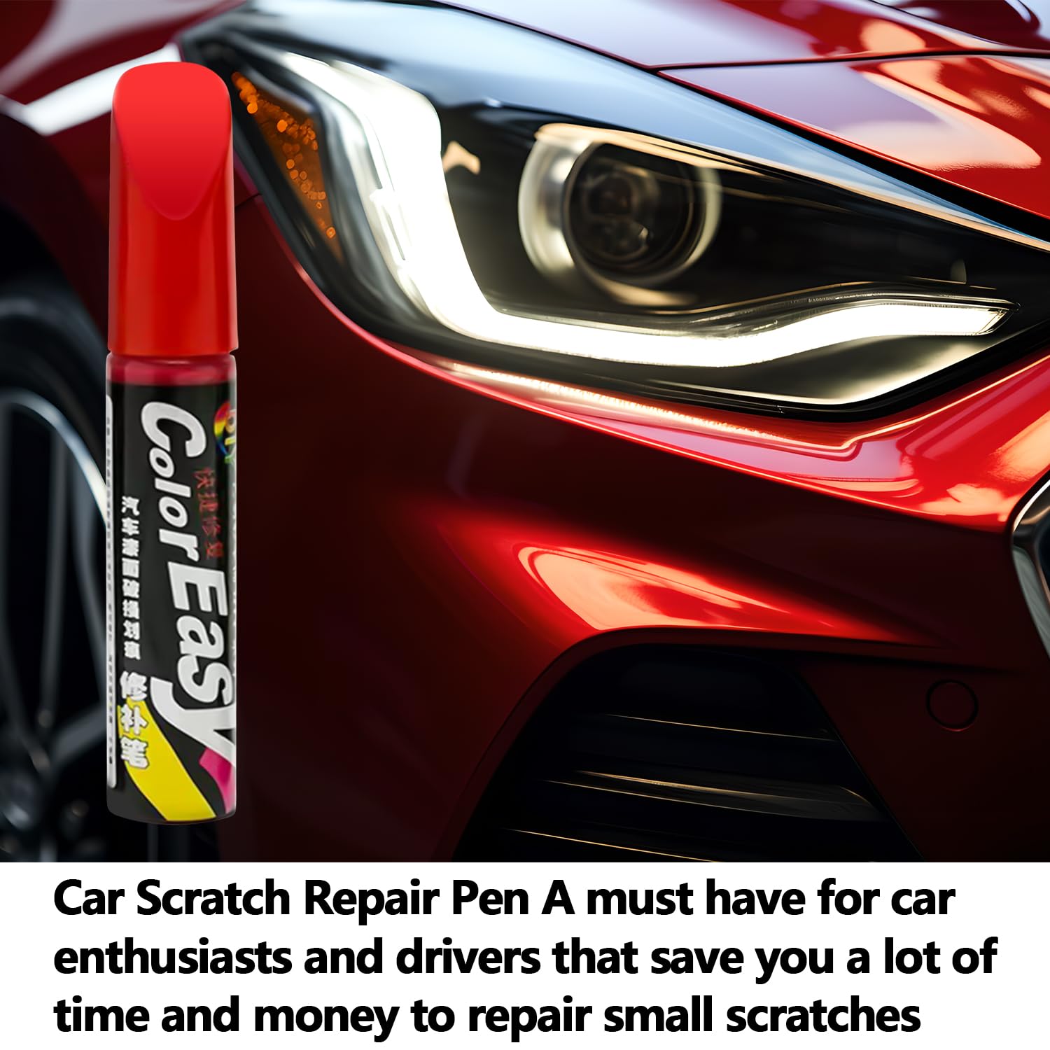 Lápiz De Retoque De Pintura Rojo Clásico Mazda - Incluye Pincel Y Aguja Fina, 20ml