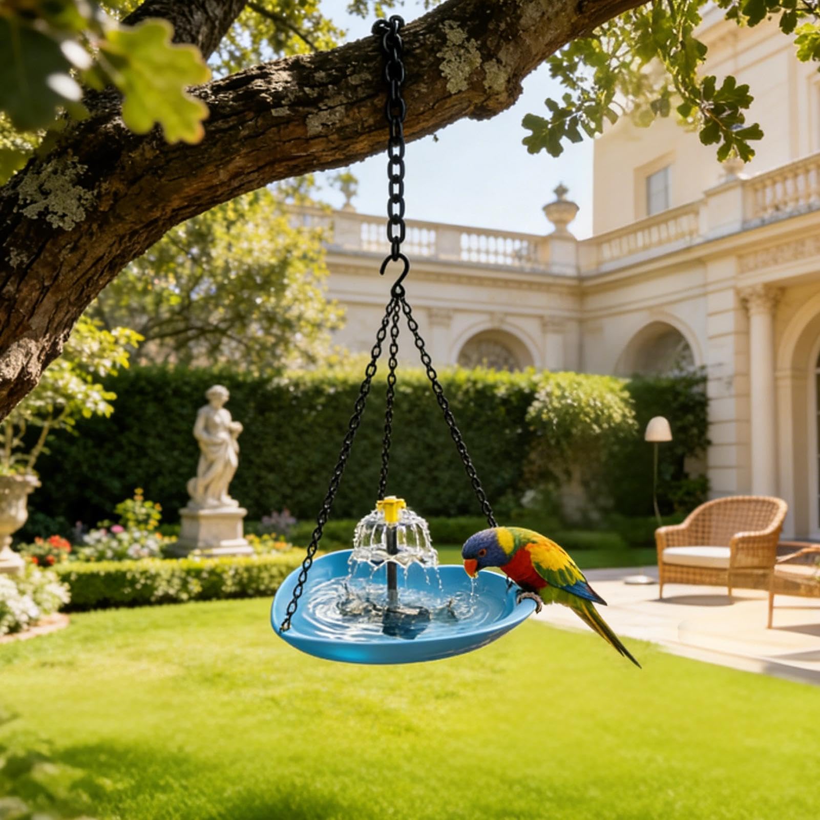 Baignoires pour oiseaux d'extérieur Forme cœur résistante aux intempéries