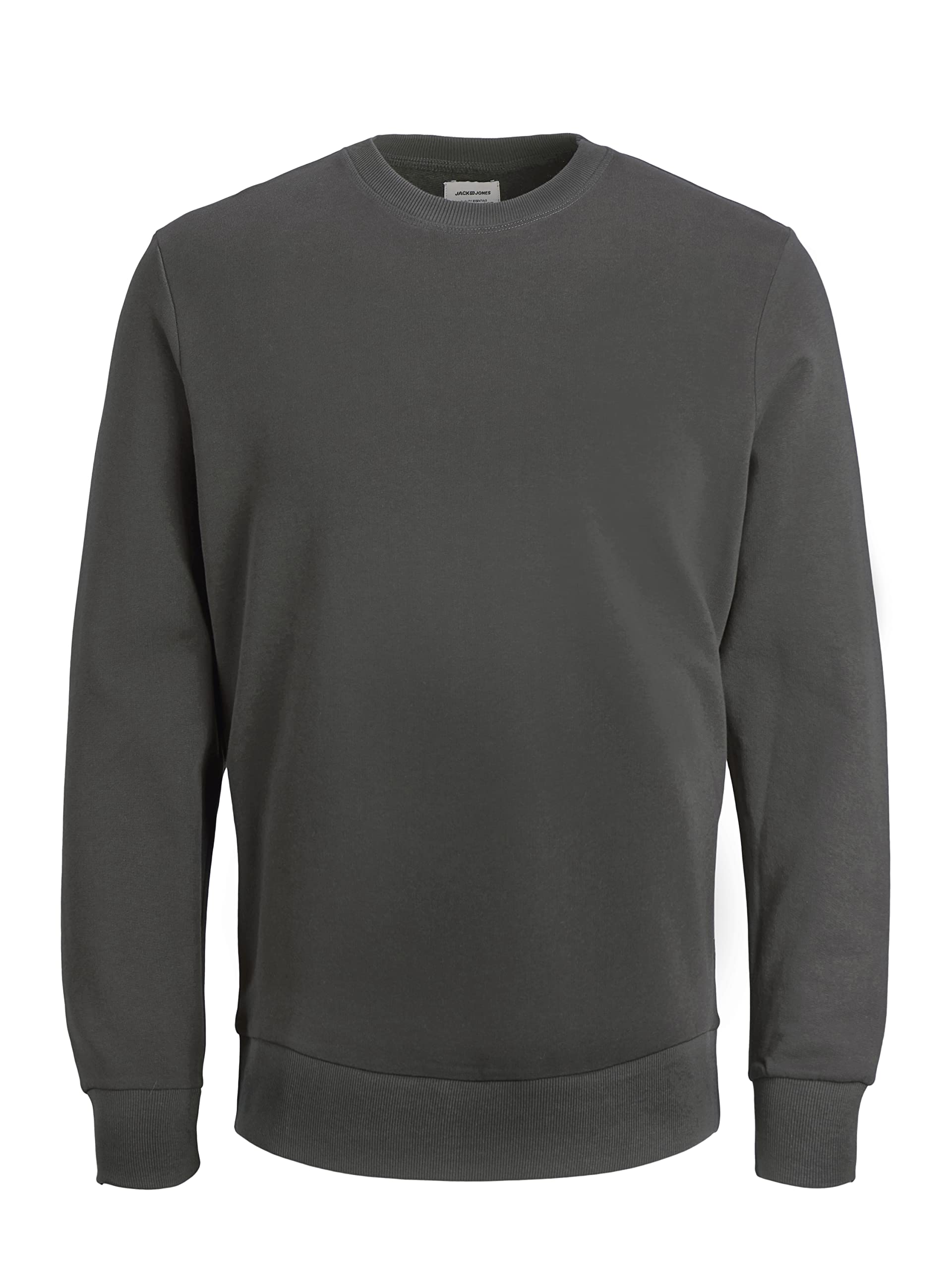 JACK & JONES Men's Classic Knitted Jumper, Grey (Asphalt/Reg Fit), XXL