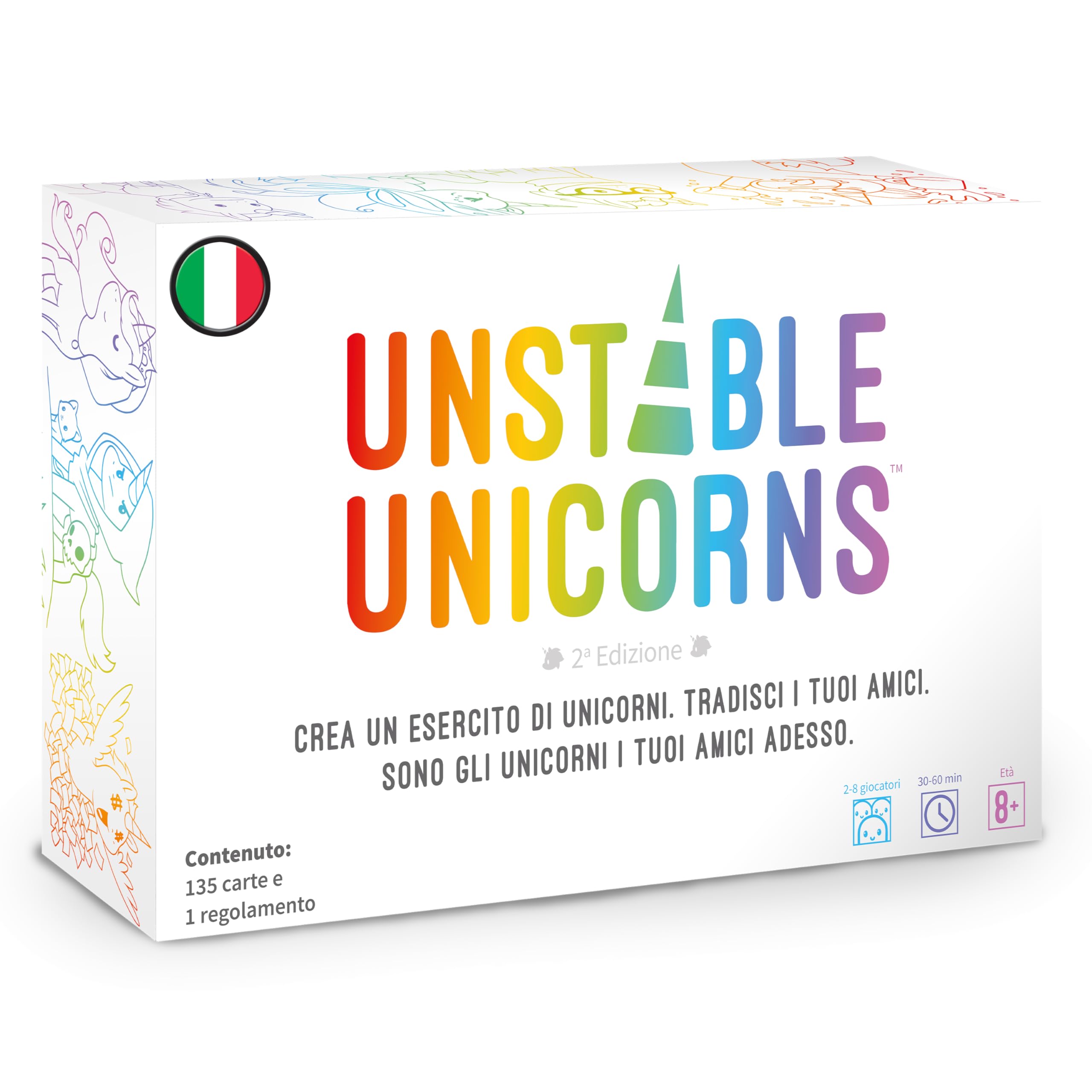 Asmodee - Unstable Unicorns - Gioco da Tavolo Edizione in Italiano (8567 ASMODEE ITALIA)