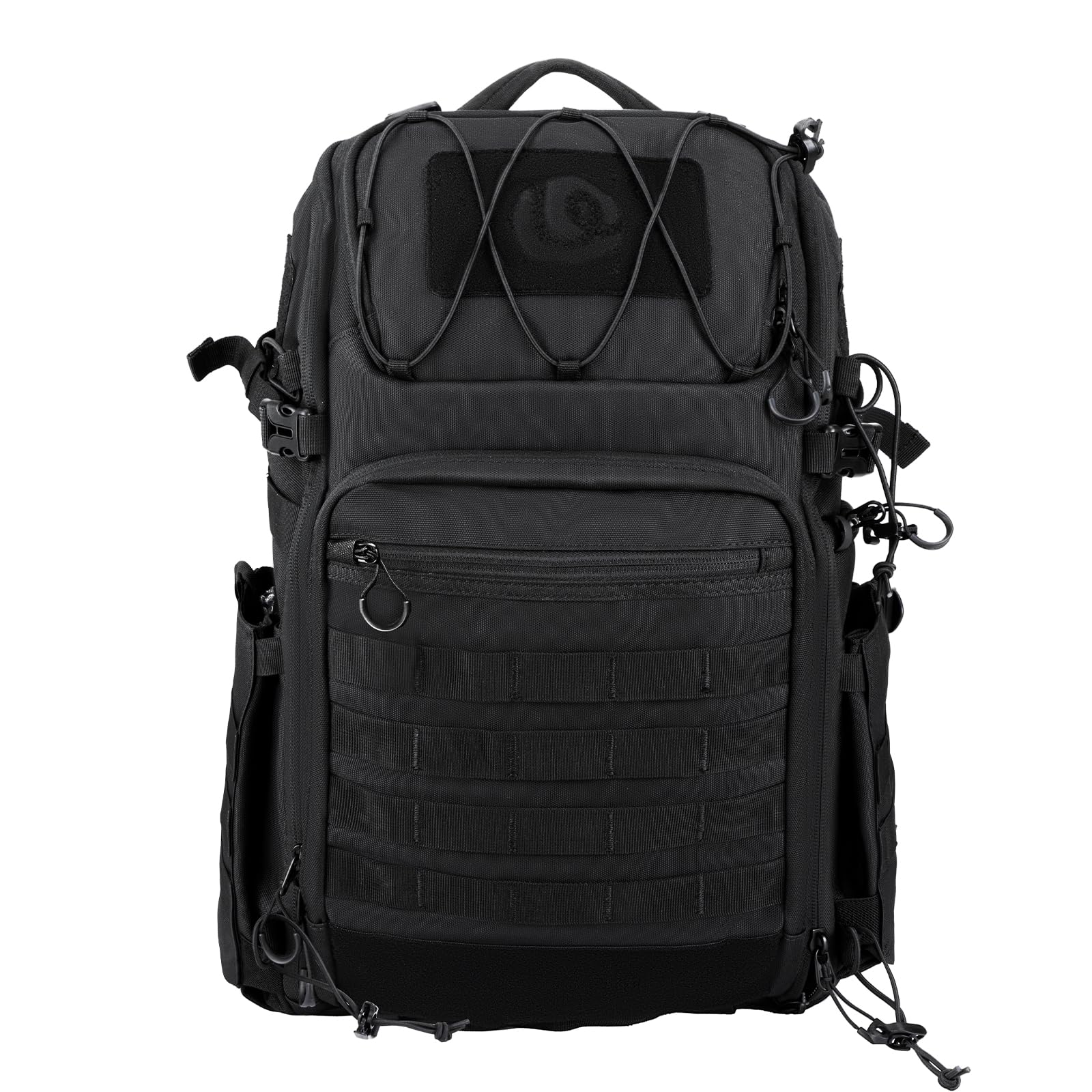 ULANZI 28L Kamerarucksack, Kameratasche groß mit mehreren Erweiterungspunkte, 7-lagiger Partitionsspeicher, Unterstützt schnellen Seitenzugriff, Bietet Platz für eine DSLR, Objektiv, Fotografie,Stativ