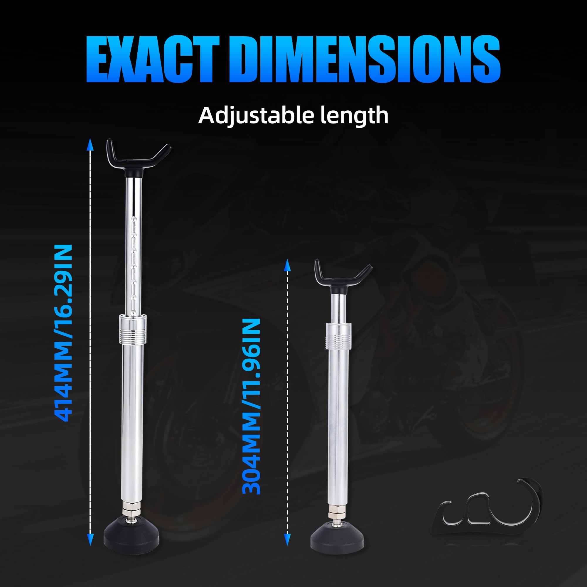 Caballete Moto Soporte para Motocicleta Gato Motocicleta Caballete Rueda Soporte de Cadena Rodillo Limpieza Ruedas Universal para Motocicleta Dirt Pit Bike