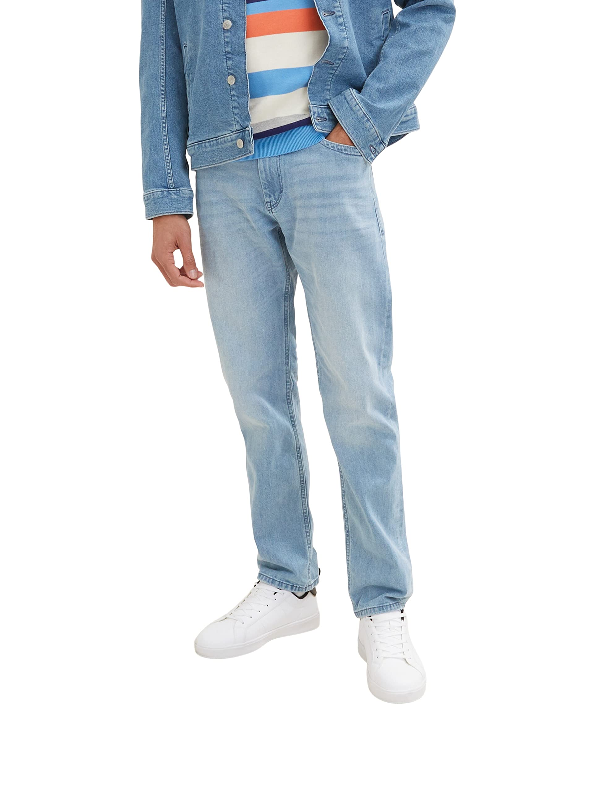 TOM TAILOR Herren 1032017 Trad Relaxed Jeans, 10142 - Light Stone Blue Denim, 29W / 30L
