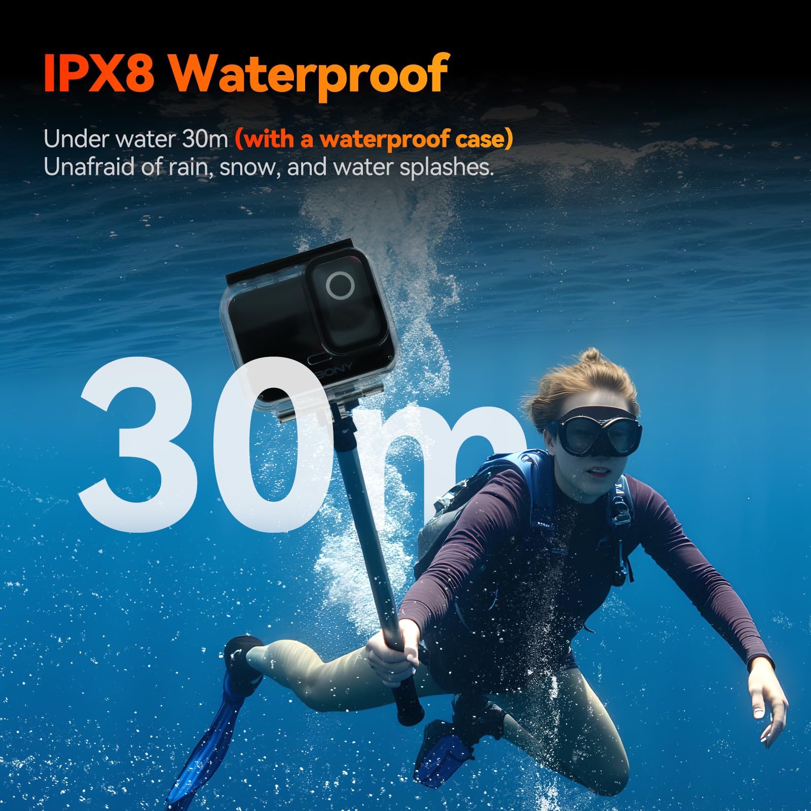 SVBONY SvGo2 Action-Kamera 4K30fps, 20MP, Wasserdicht Bis 30 M, EIS, 2 Touchscreens, Mit Mikrofon & Fernbedienung SVBONY SvGo2 Action-Kamera 4K30fps, 20MP, Wasserdicht Bis 30 M, EIS, 2 Touchscreens, Mit Mikrofon & Fernbedienung