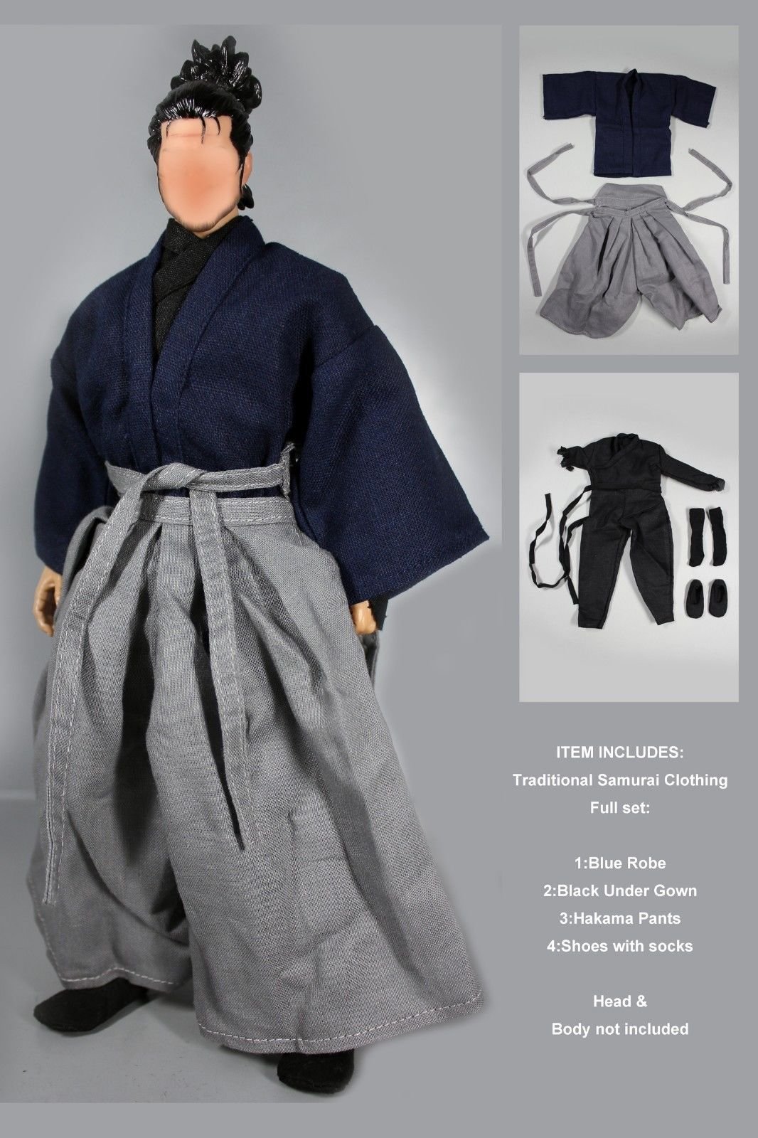 Amazon.co.jp: cc2078 1 / 6ホットSamurai Miyamoto Musashi Clothing
