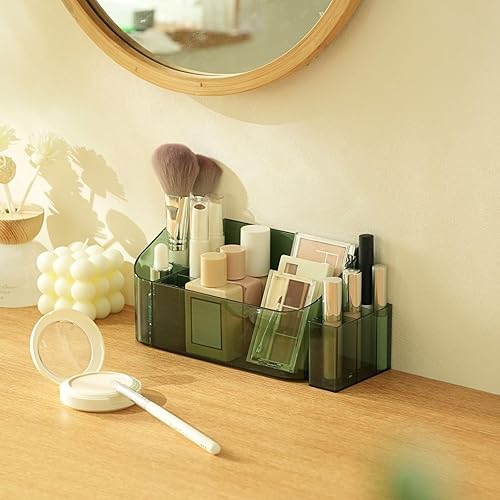 Miniatura 5 de SUNFICON Organizador Soporte de Bandeja de Maquillaje Caja de Exhibición Cosmética para Escritorio, Encimera, Tocador, Encimera de Baño, Gabinete de