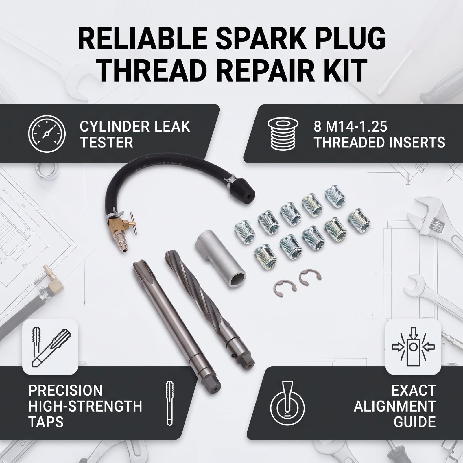Kit Utensili Due Valvole, per Motori 4.6L 5.4L 6.8 V10