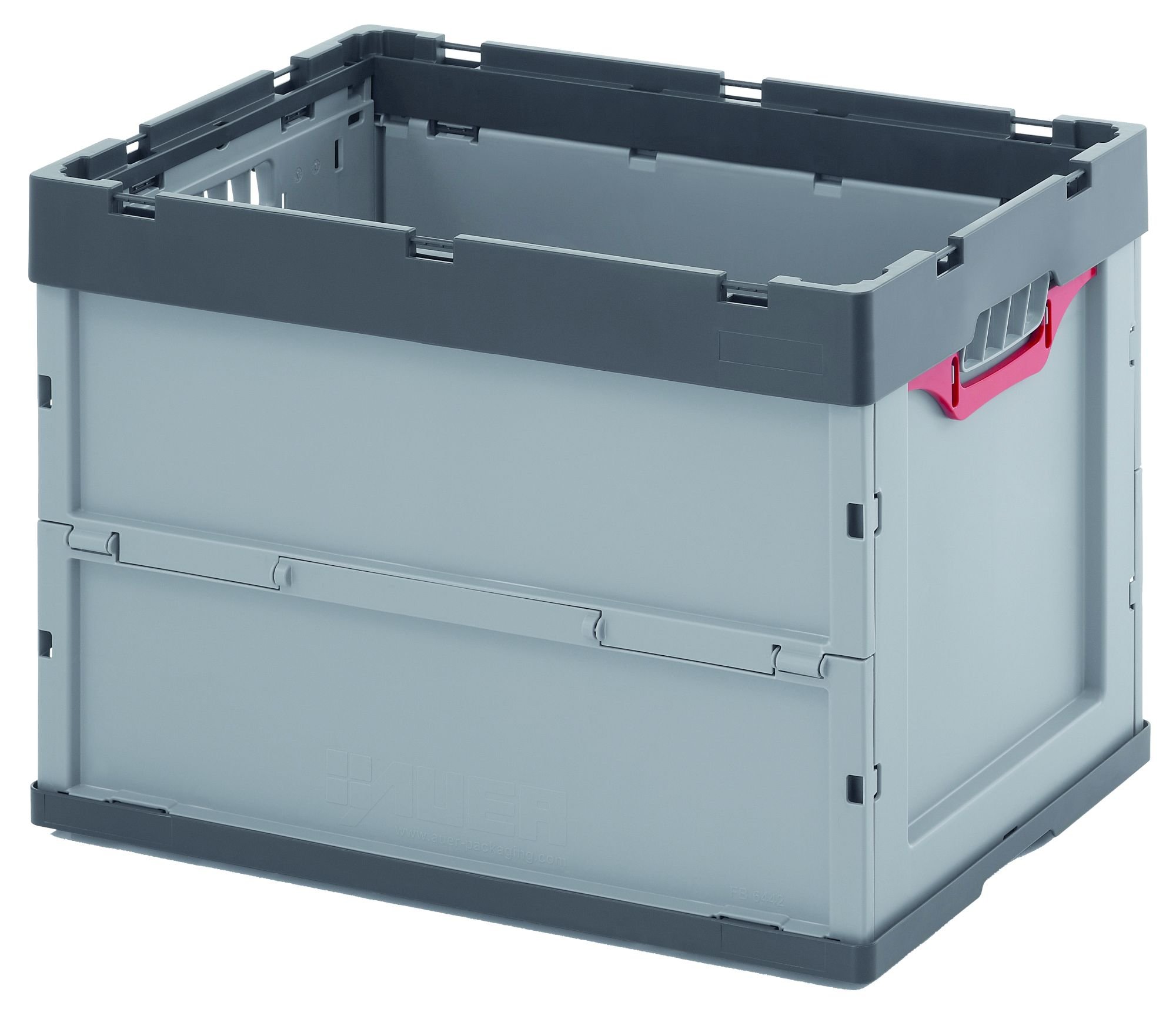 Faltbox o. Deckel "Auer" 60 x 40 x 42 cm - FB 64/42, 87 Liter Faltbox große Transportbox 60x40x42 ohne Deckel