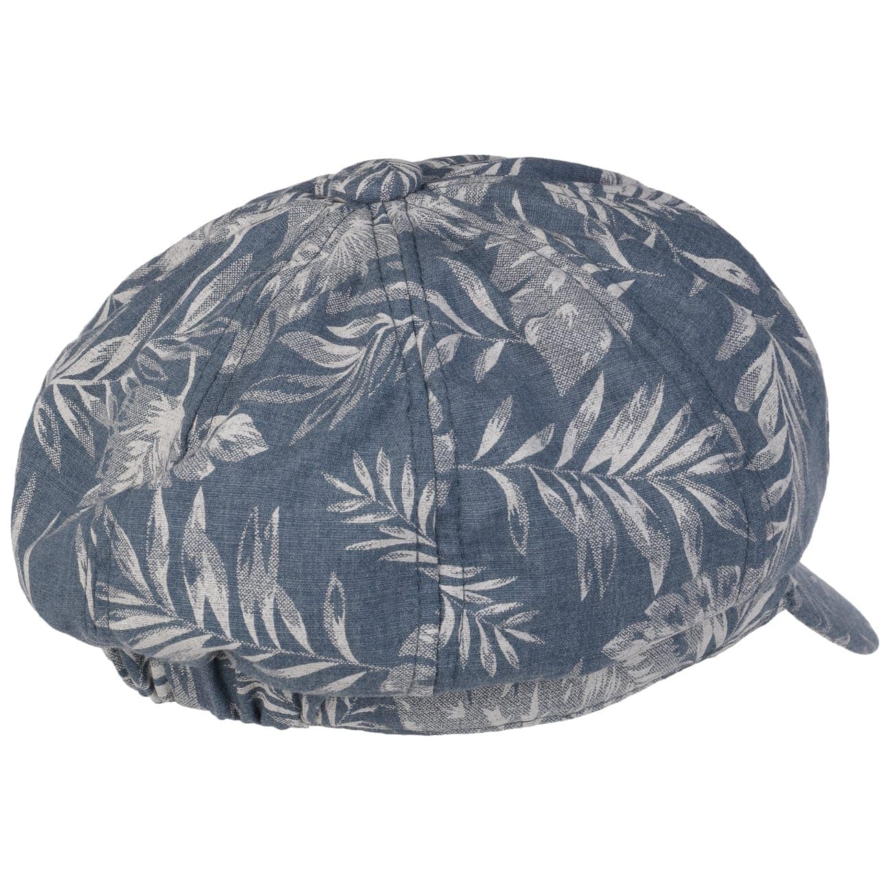Lipodo Casquette Gavroche Allover Leaves Femme - Baker Boy avec Etiquette Visiere, Visiere Ete Printemps-ete