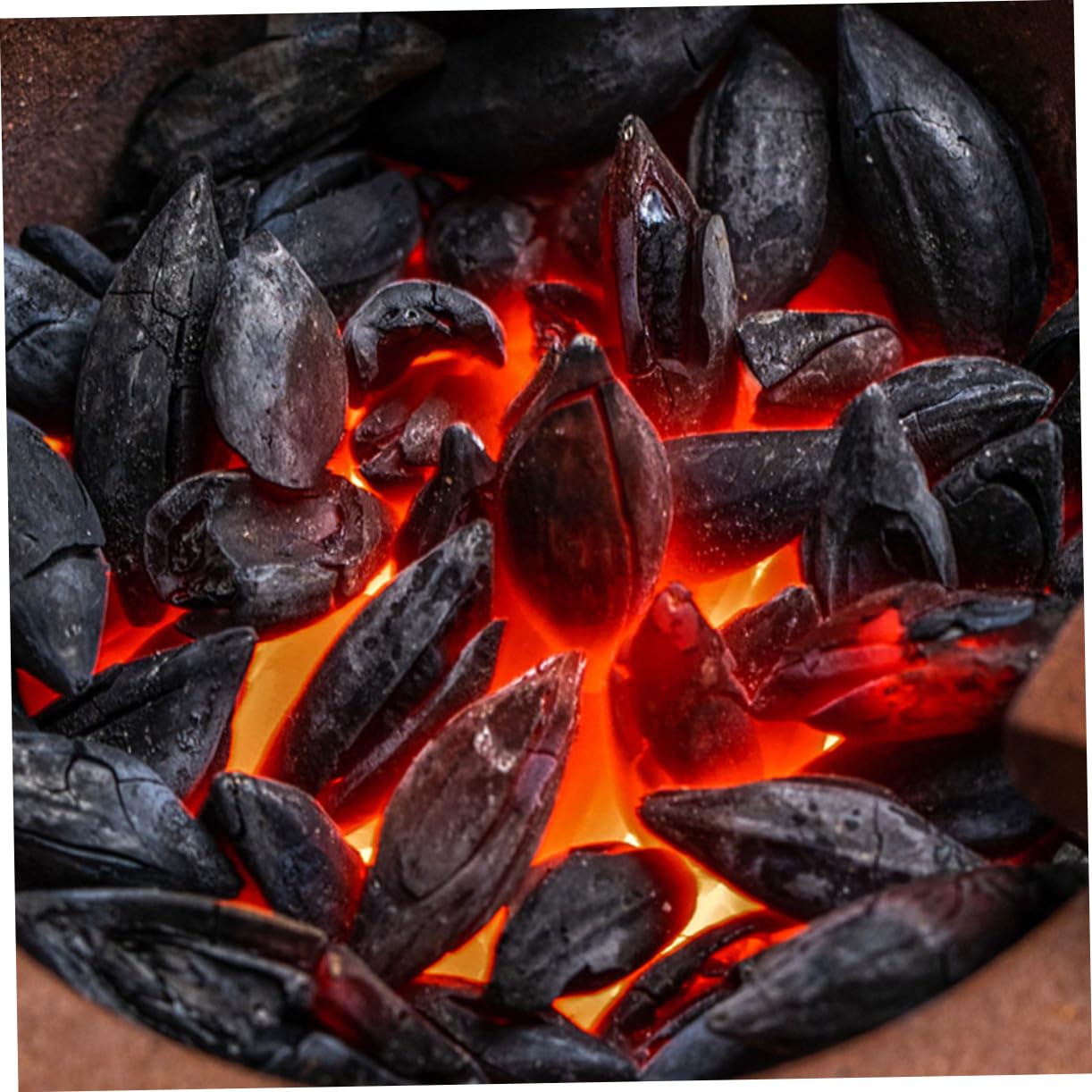 BESPORTBLE Carbone di Olivo Naturale per Barbecue e Stufa, 500g, 1 Sacchetto, per Grigliare All'aperto, Uso Efficiente e Versatile