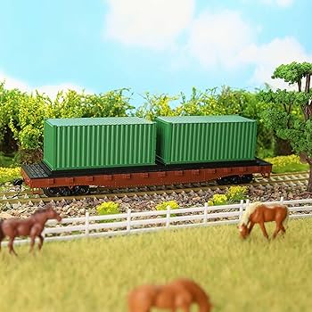Amazon | 8個 混合 20フィート 貨物コンテナ HOスケール 鉄道