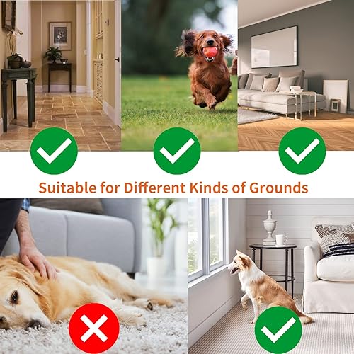 Miniatura 7 de Pelota inteligente interactiva para perros, bola rodante activada para perros con luz, pelota de perro que rebota en movimiento para perros