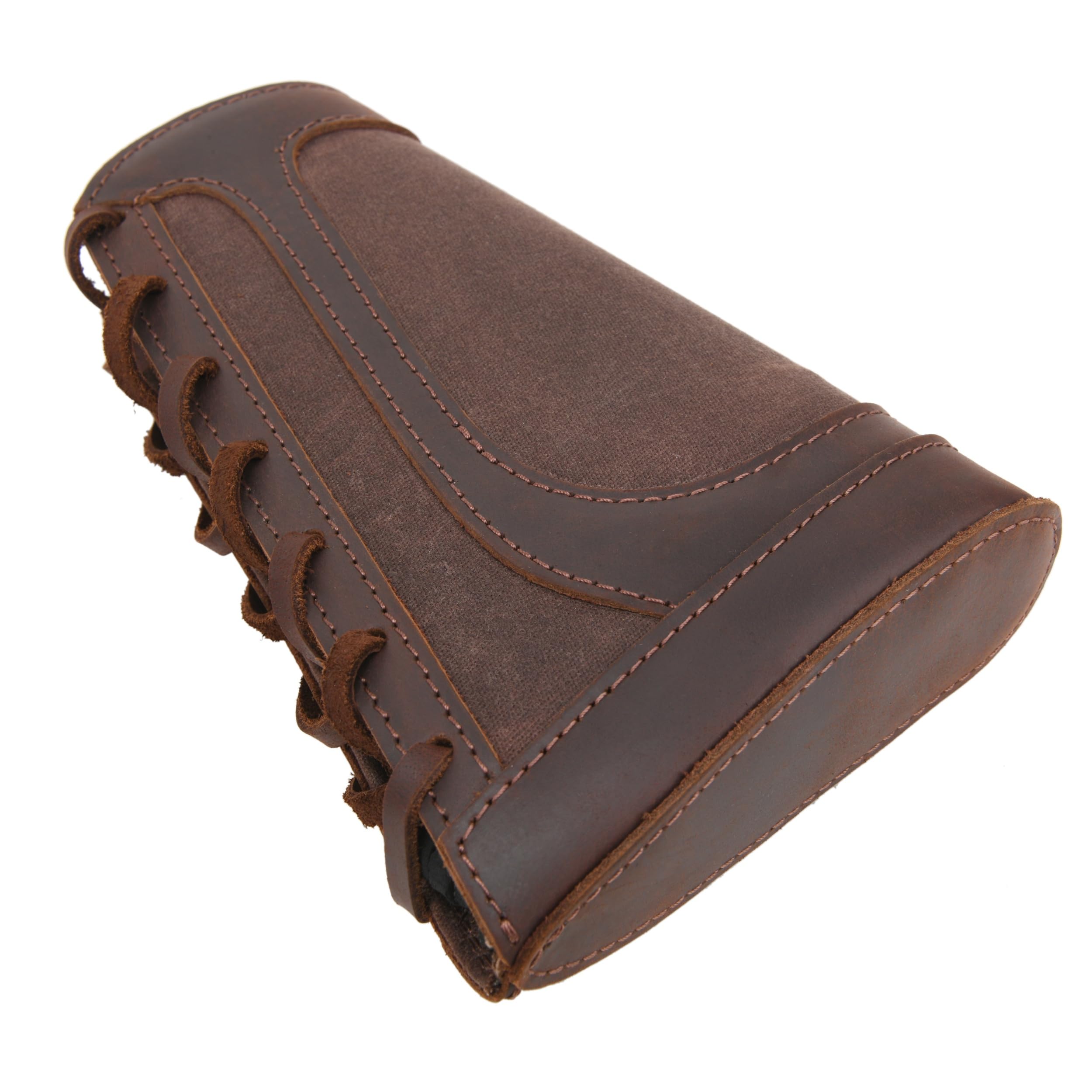 Tas Trost Leder-Wangenauflage mit Canvas-Kolbenhülse, Patronenhalter und Rückstoßdämpfer .308 .30-30 .22LR 12GA