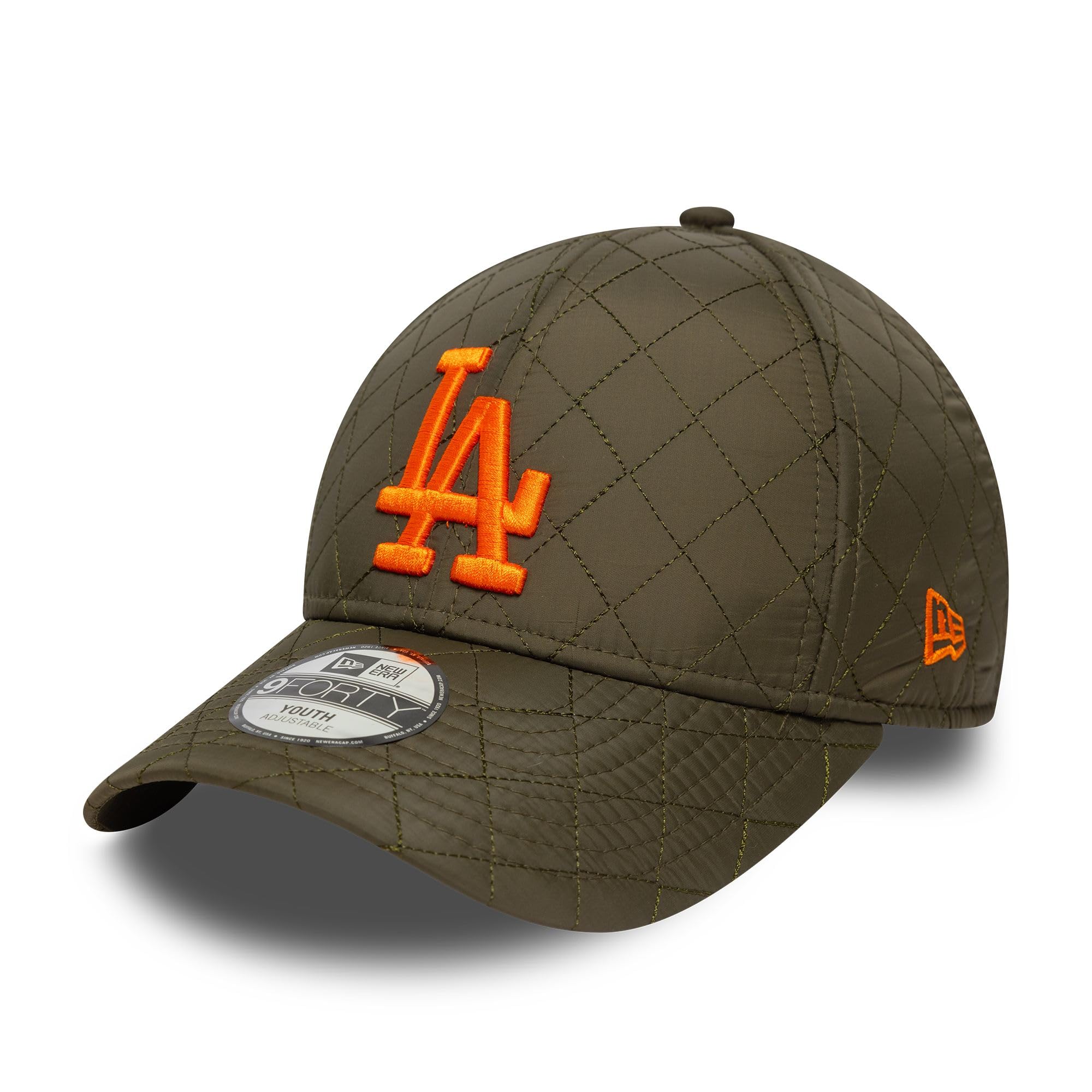 New Era Los Angeles Dodgers#38537 Los Angeles Dodgers Quilted 9Forty Kids Strapback Cap Khaki