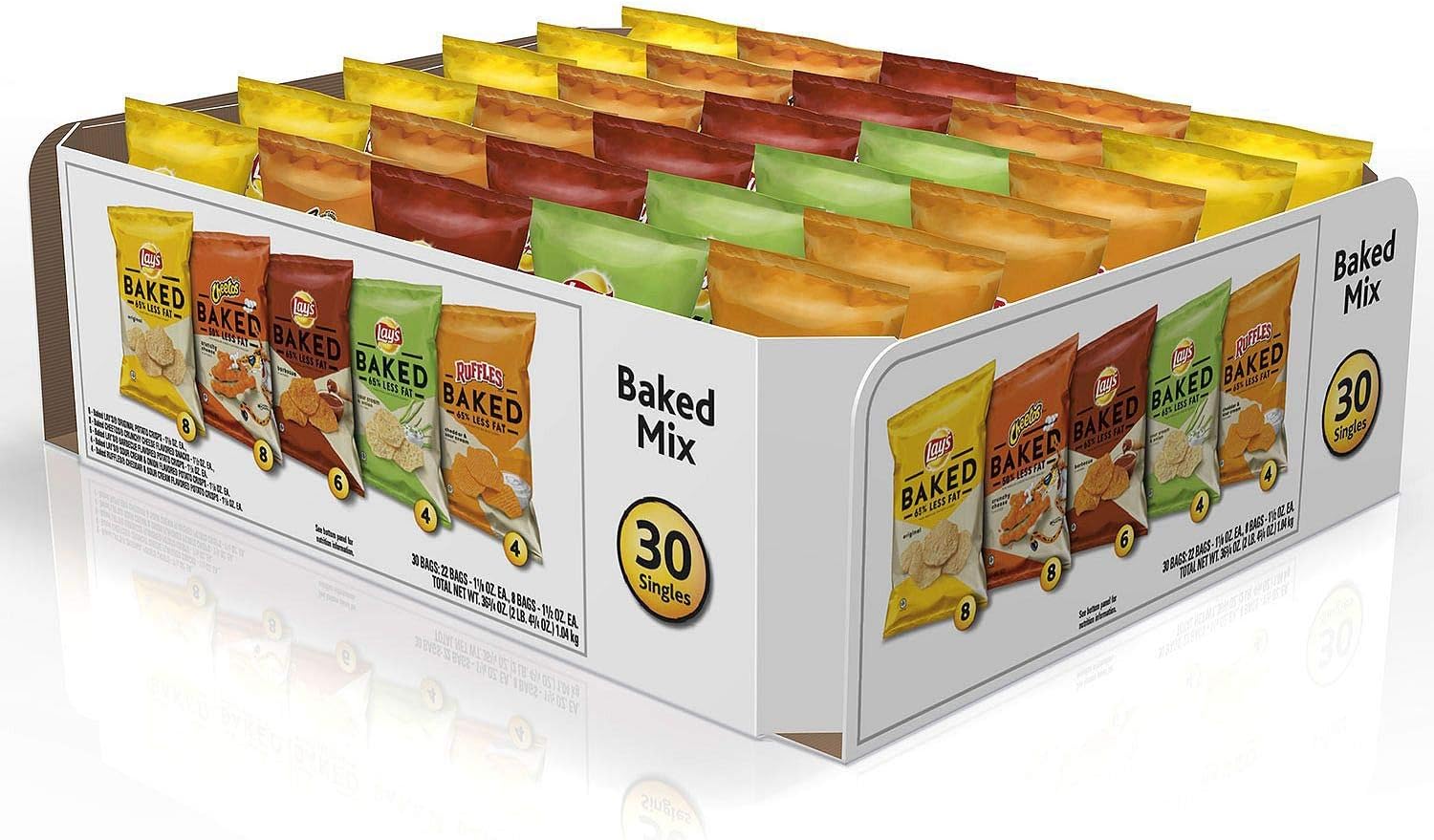 Lays Oven Baked Potato Chips Variety Pack, 30Count
