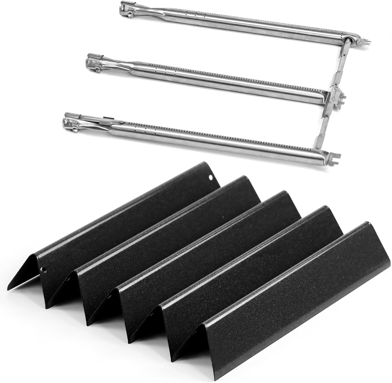 Spirit E310 Grill Parts 7636 Flavorizer Bars & 69787 Grill Burners for Weber Spirit I & II 300 Series E310 E320 E330 S310 S320 S330 with Front Control, Grill Replacement Parts for Spirit 2 GS4