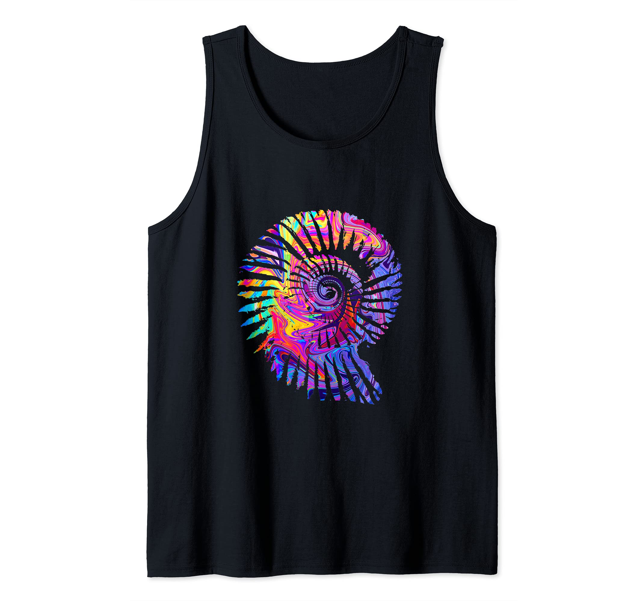 Ammonite Fossil Hunter Collector Paleontology Rock Hound Tank Top