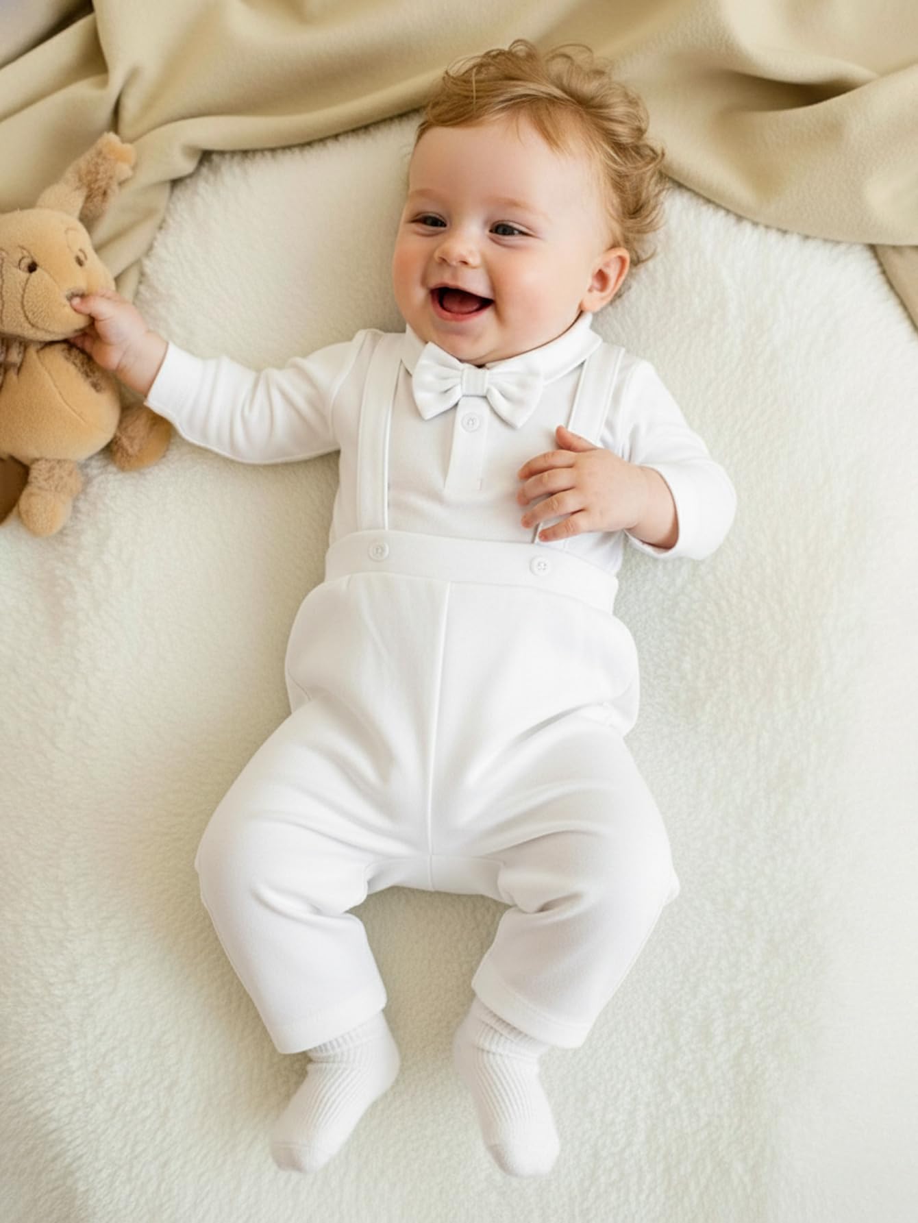 Traje de bautizo para bebé niño pequeño caballero — view 7