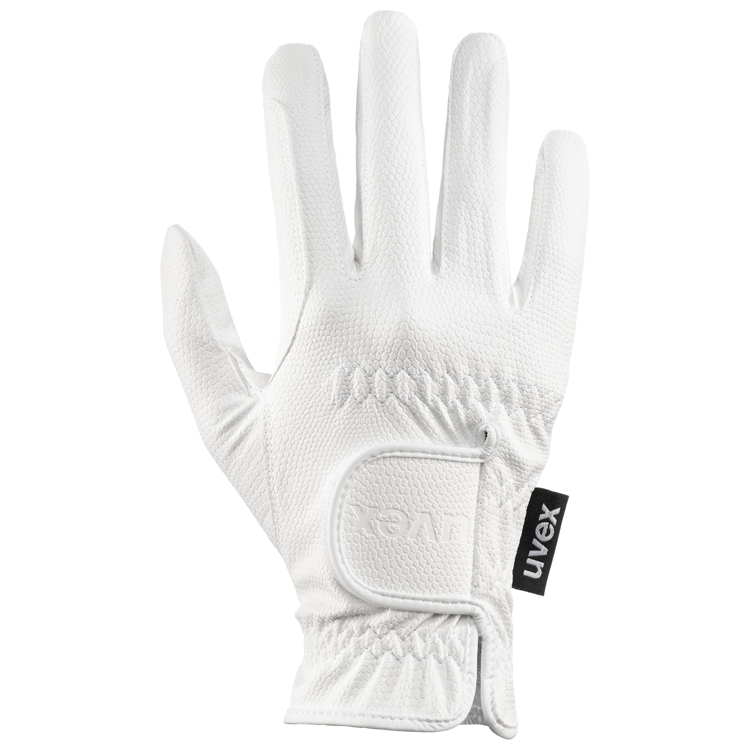 Uvex Sportstyle - dehnbarer Reithandschuh für Damen und Herren - exzellenter Grip & strapazierfähig - touchscreenfähig - Weiß - 7