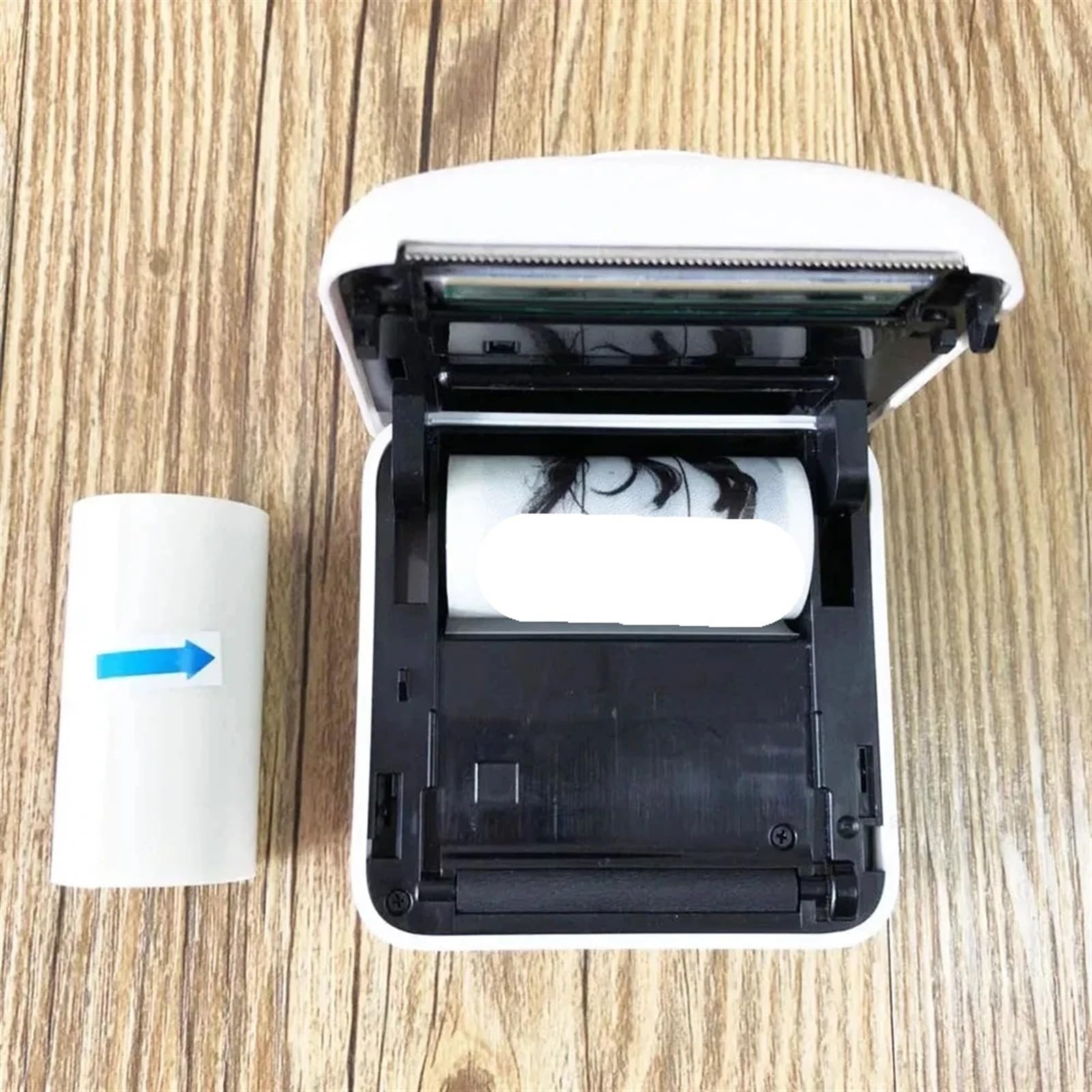 thermopapier 5 Rollen transparentes, thermisch klebendes Fotopapier for Fotodruckerzubehör für POS-Terminal Kassensystem(10 transparent)