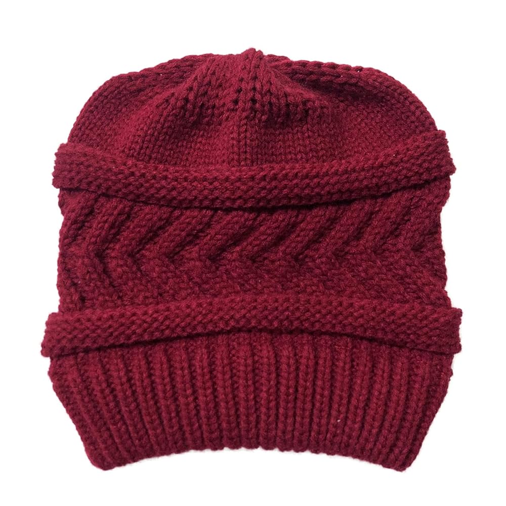 Womens Trendy Warm Lined Chunky Soft Stretch Cable Knitted
