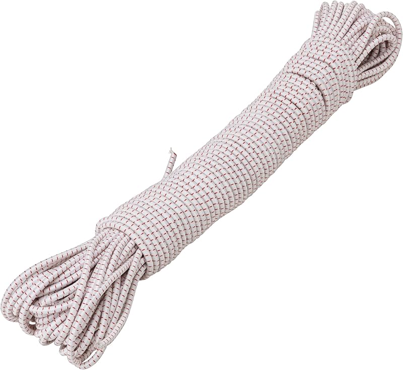 AceCamp 1/8 Inch Shock Cord Pole Repair, Replacement Bungee Strap Rope for Worn & Old Tents, Emergency Stretch Elastic Cord, Moisture UV Weather & Abrasion Resistant, 65 Feet