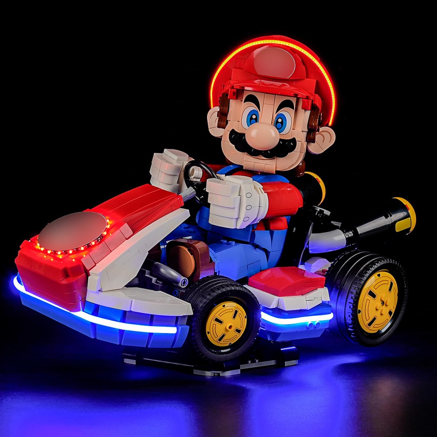 BRIKSMAX 2.0 Light Kit for Lego Mario Kart Mario & Standard Kart -Innovative Led Lighting Compatible with Lego Super Mario 72037 - Not Included Lego Set