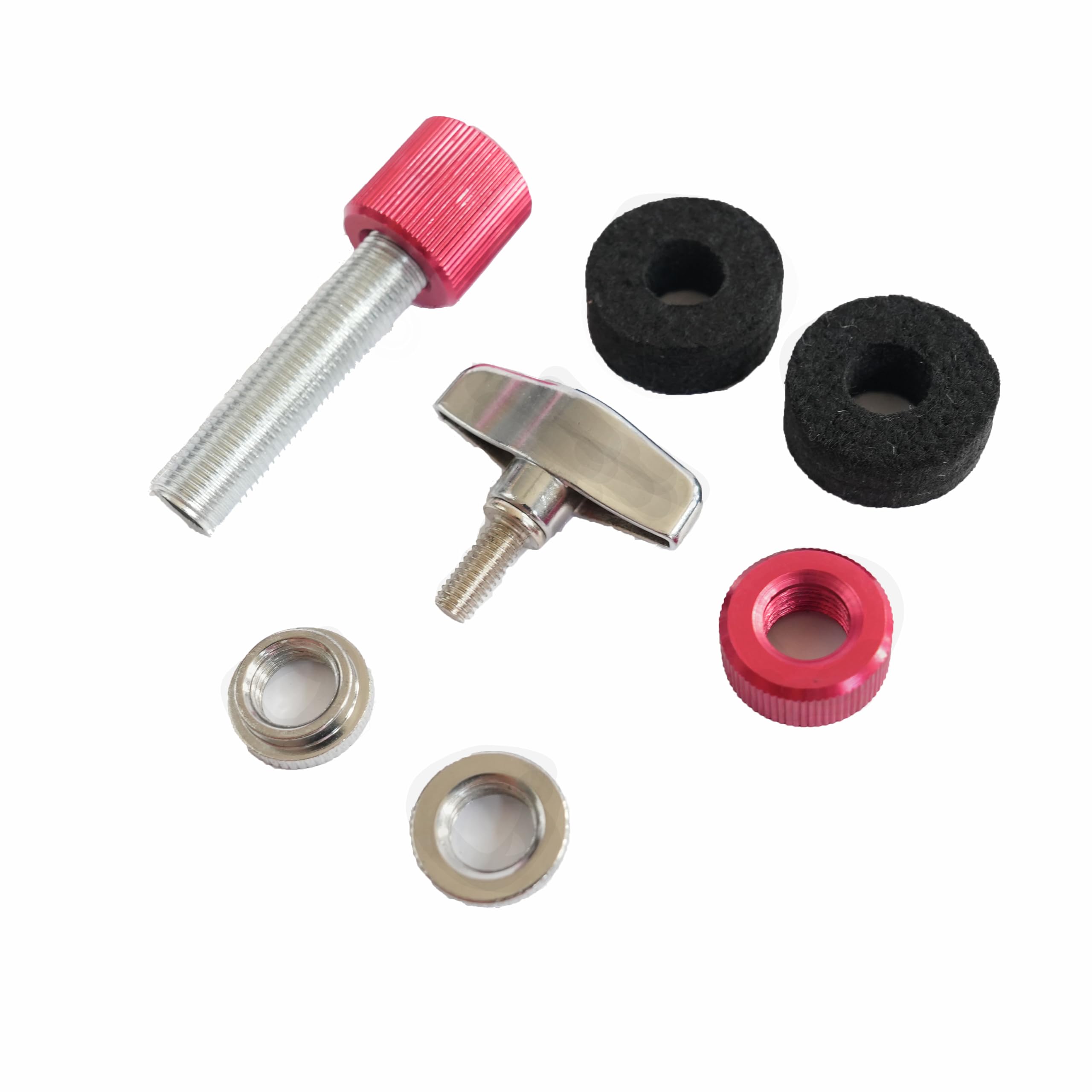 2 Stück Hi-Hat Flügelschrauben Für Trommelset - Zinklegierung Ersatzteile Für Drum Beckenständer