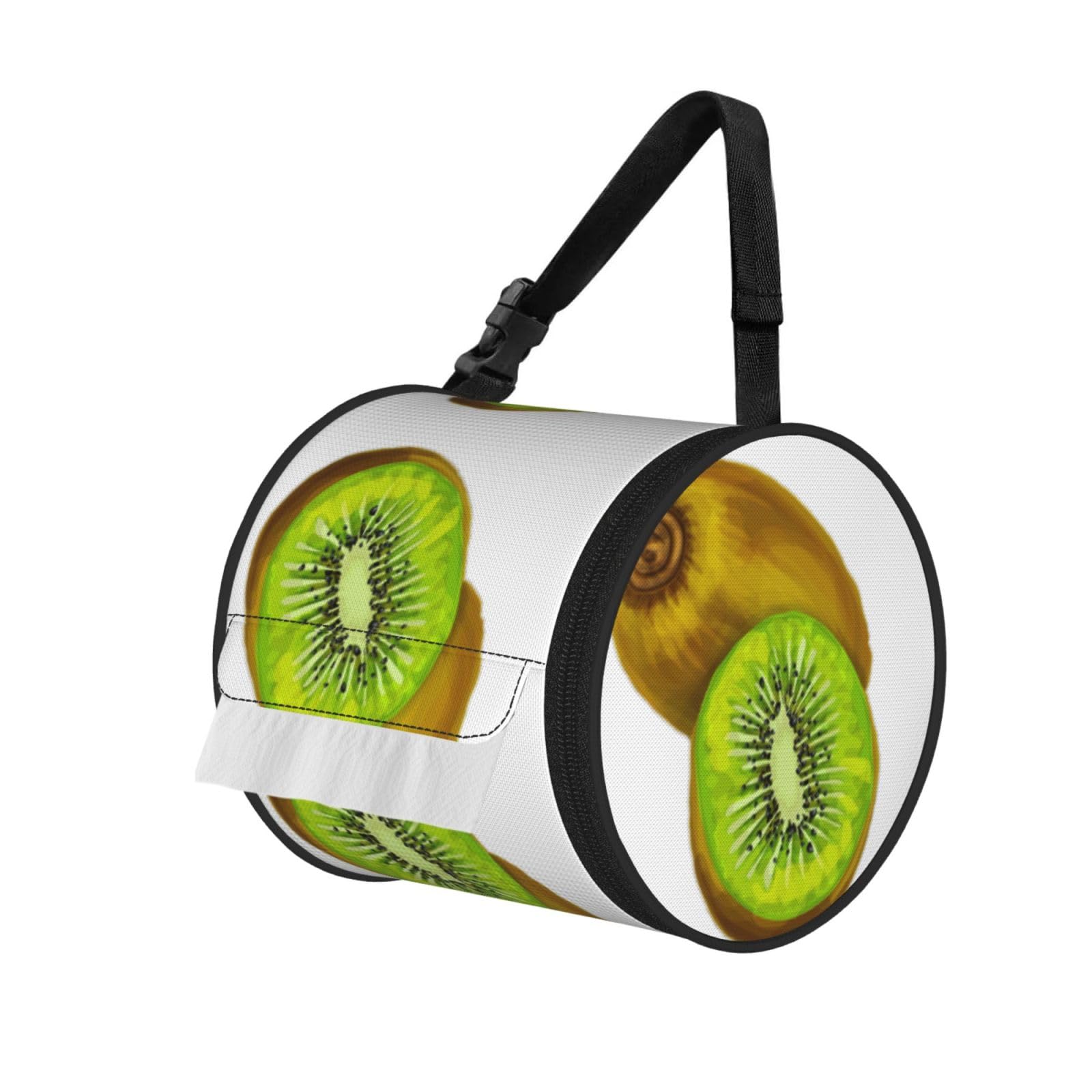 Kiwi Print Fashion Tissues Organizer Box, Hanging Tissue Holder For Purse Coins For Car Office Daily Outing