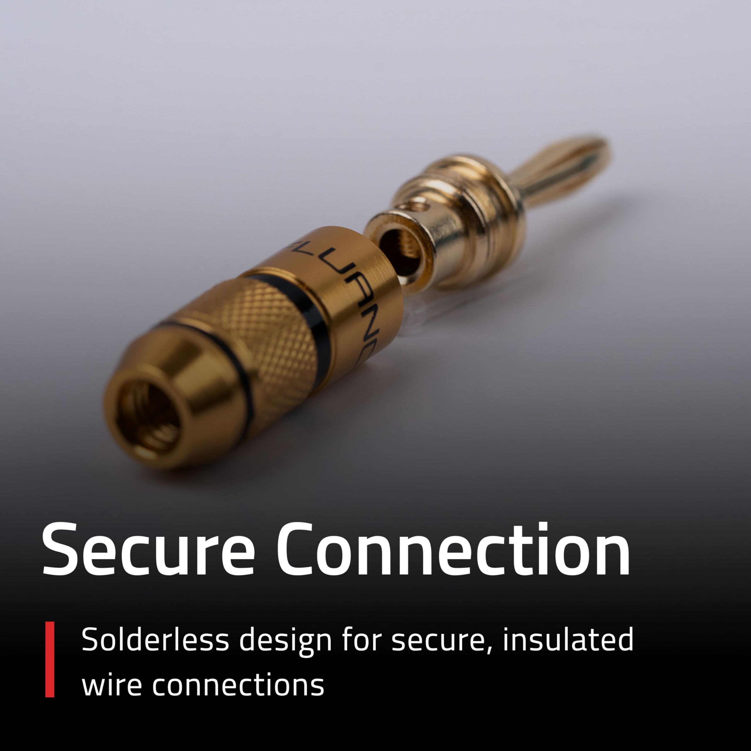 Fluance Cavo Per Altoparlanti Hi-Fi 12 AWG – 2 Connettori A Banana Placcati Oro – Rame OFC 99,99%, Rivestimento In Nylon – SW512 - 4