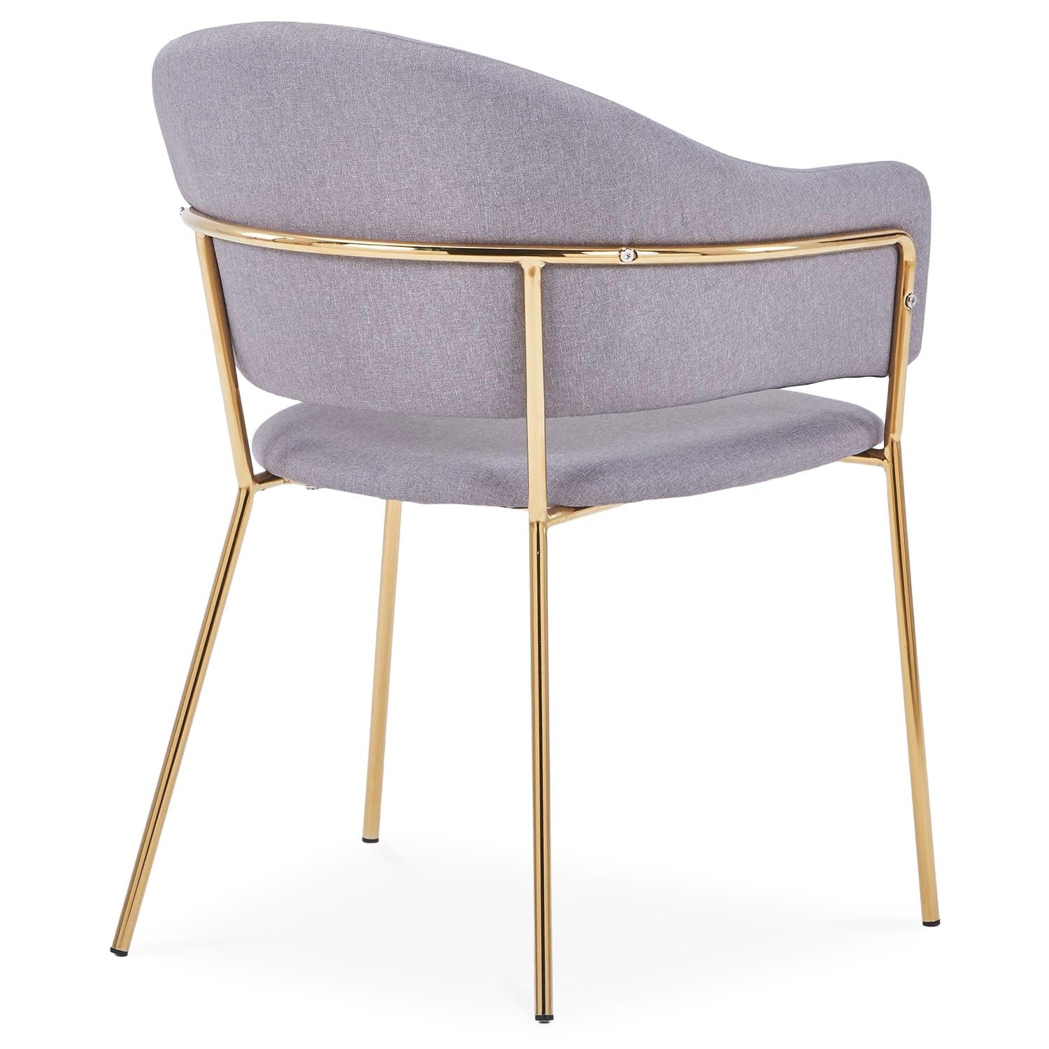 Menzzo Ulrick - Set di 2 sedie e poltrone in tessuto grigio
