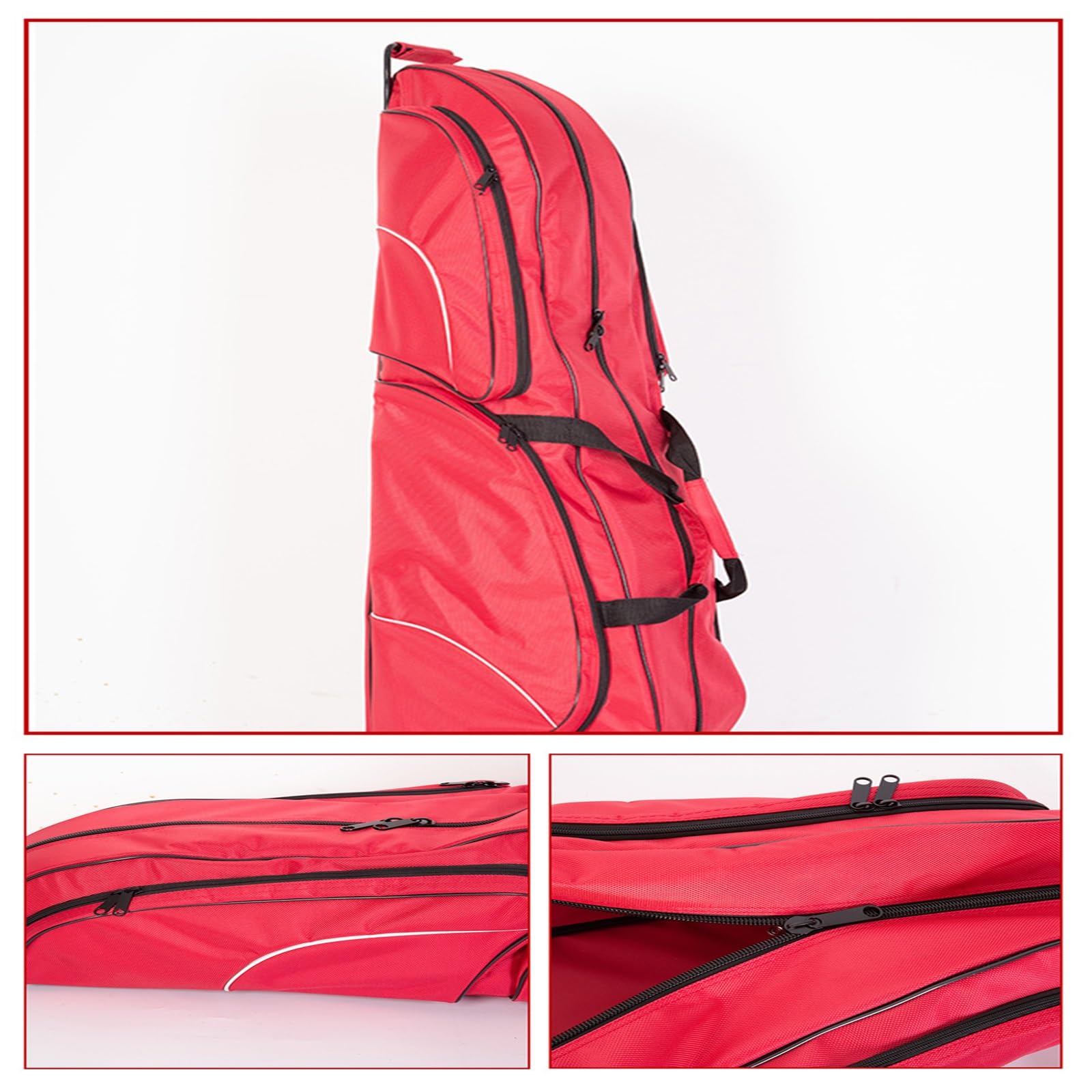 Bolsa Pequeña con Ruedas para Esgrima, Bolsa de Espada para Máscara, Espada y Traje, Equipo de Esgrima, Tela Oxford Impermeable 1680D, Esgrima Bolsa Portátiles Universales(Black)