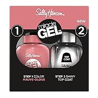 Vista 17 de Sally Hansen Miracle Gel - Esmalte de uñas con efecto especial de capa superior Calidad de salón, fórmula tipo gel, sistema de dos pasos, no 110