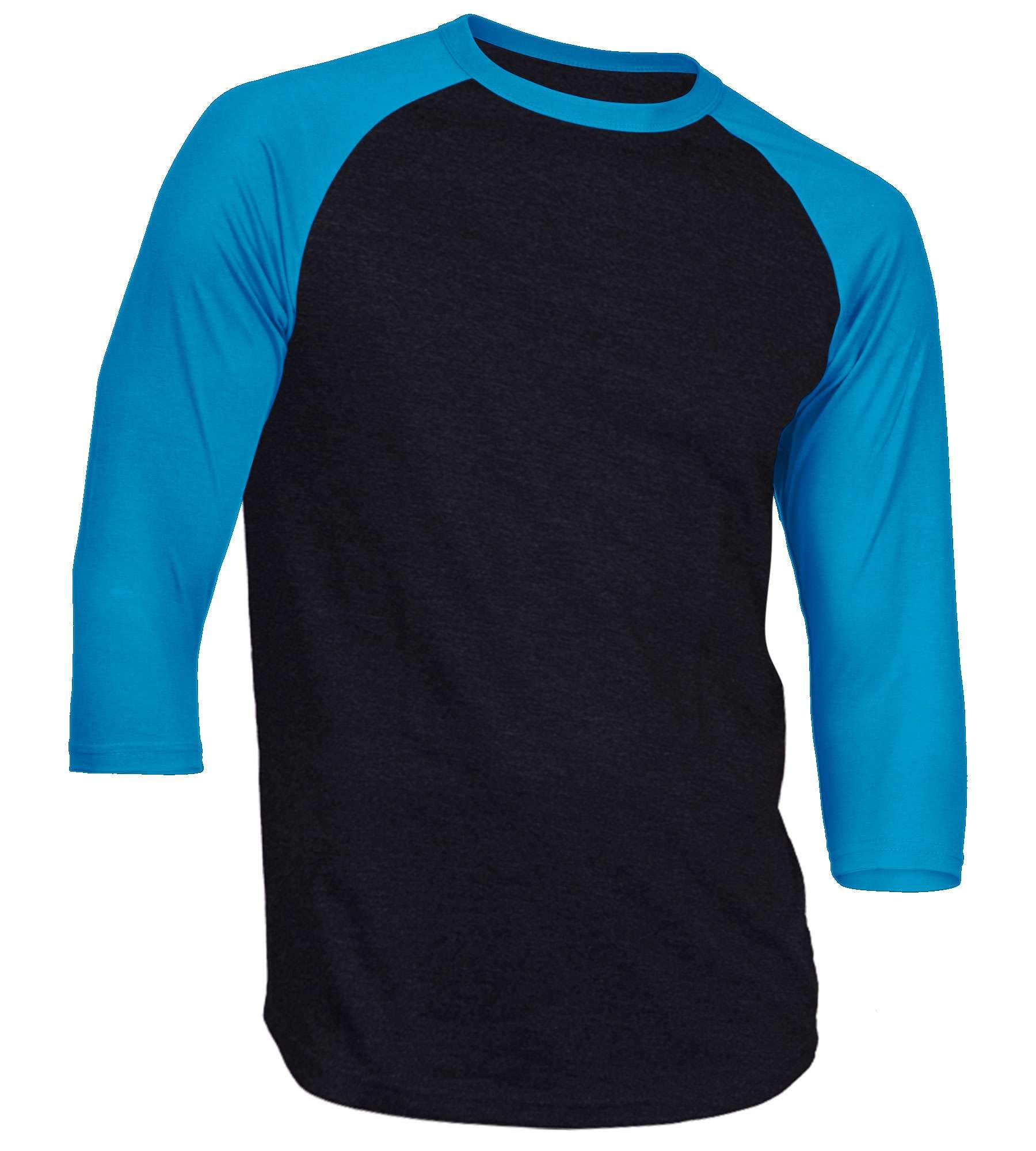 Men's Casual 3/4 Sleeve Baseball Tshirt Raglan Jersey Shirt
