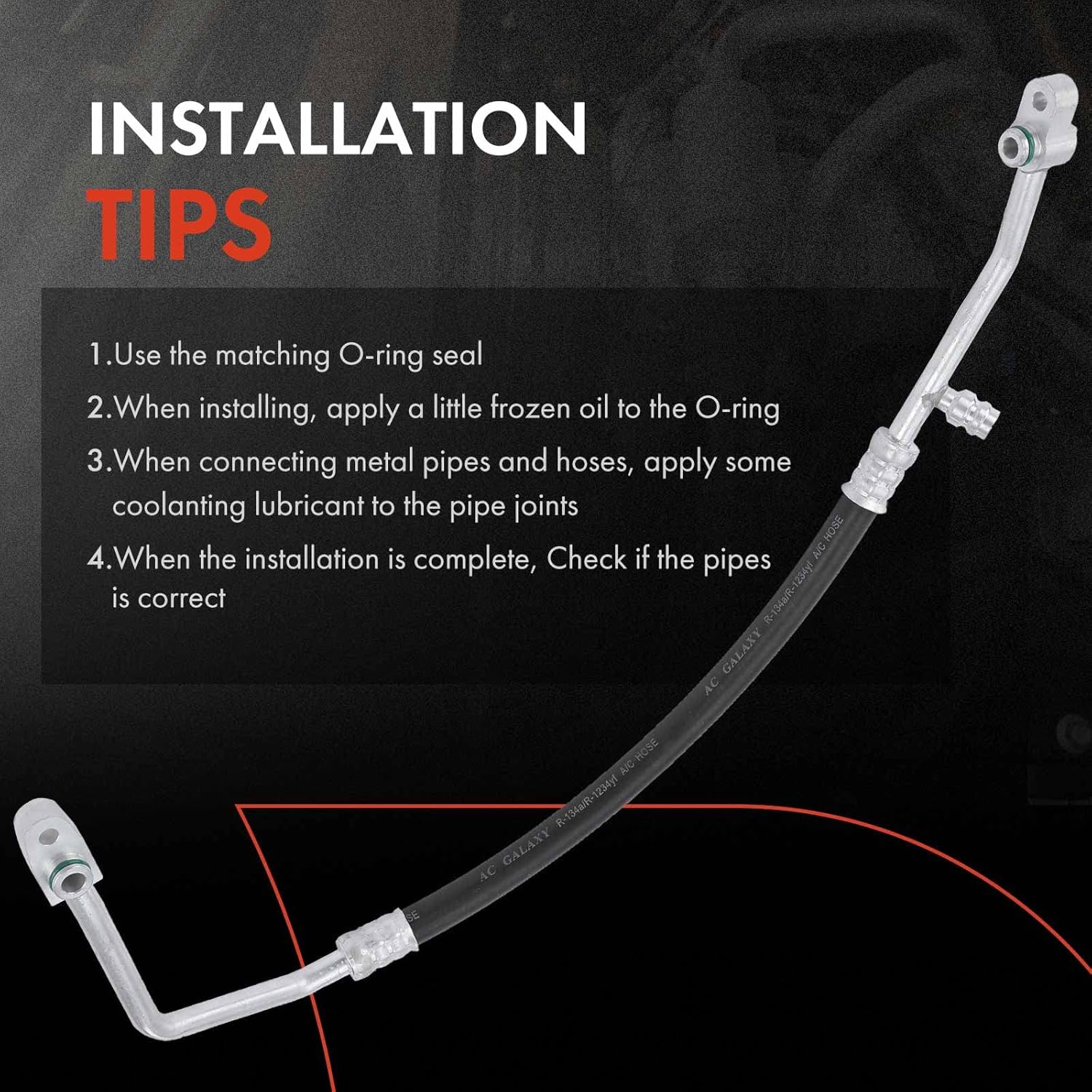 A-Premium A/C Discharge Line Hose Assembly Compatible with Subaru Outback, Legacy, 2010 2011 2012 2013 2014, 3.6L, Compressor to Condenser