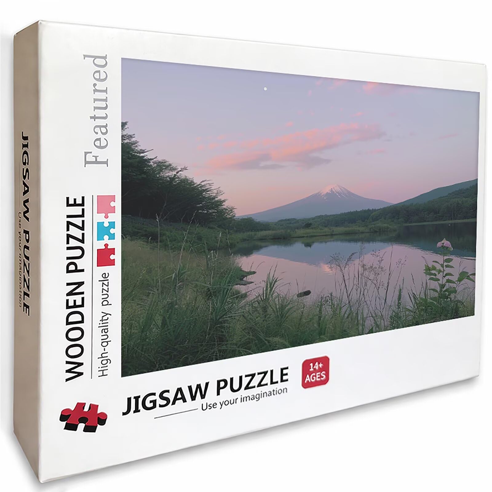 2000 Pieces Jigsaw Puzzle for Adults Landscape, Mount Fuji Wooden Puzzles with Box, Letter on Back, Challenging Funny Games Crafts for Adults Kits, Family Activity, Summer Decor, (39x28in), H-1521