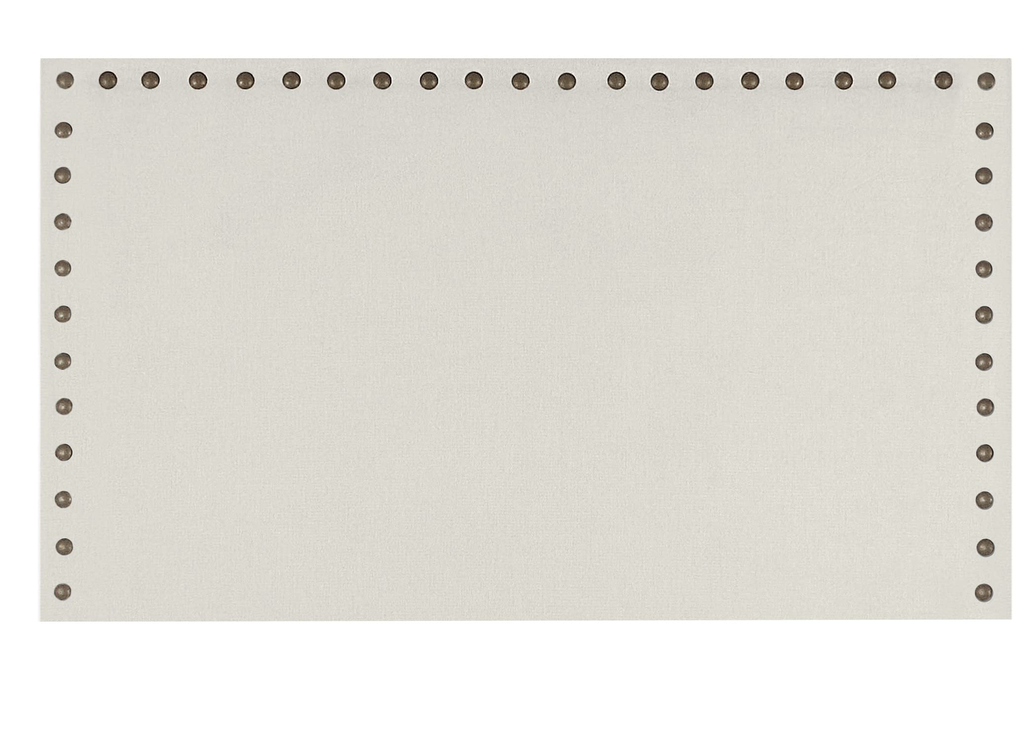 DecorQUALITY cabecero tapizado Tejido acualine Antimanchas con Tachuelas tachas (Beige, 150 * 70)