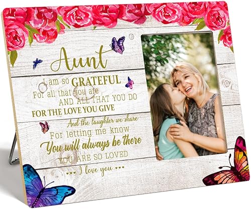Miniatura 1 de OTINGQD Marco de fotos para sobrina, regalo de tía, regalo de cumpleaños para sobrina de tía, para mi sobrina siempre recuerda cuánto te amo, regalo