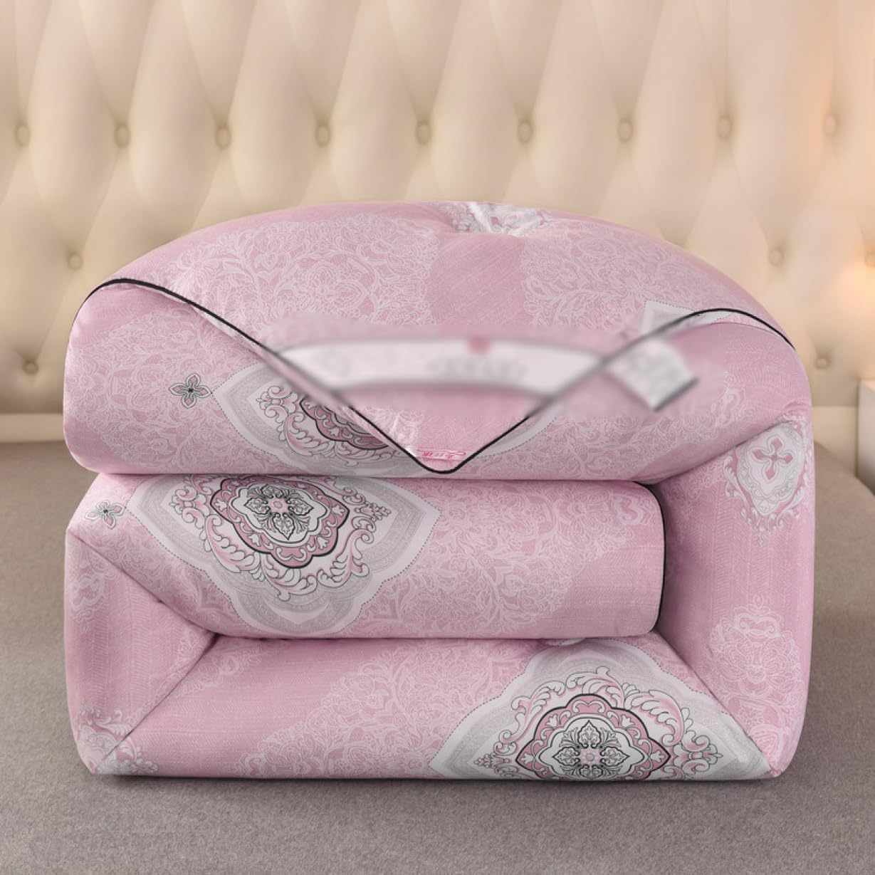 シングル掛け布団 180&times;2201.1 非圧縮 ライトブルー ふわふわ ボリューム 軽量 吸湿速乾 ポリエステル 掛け布団 ふとん