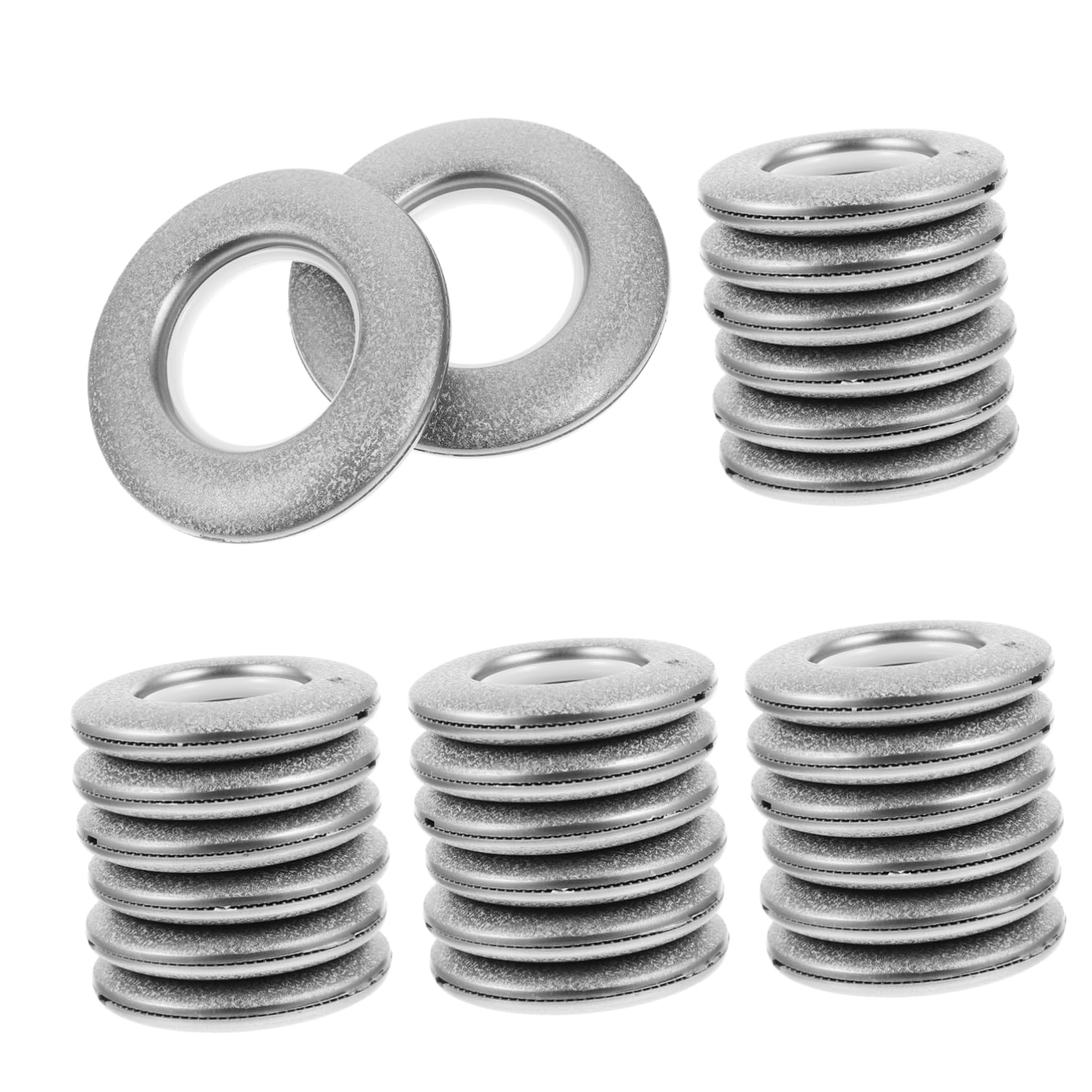FUNOMOCYA 80Pcs Curtain Grommets for Easy Installation Smooth Sliding Drapery Rings Plastic for DIY Projects and Outdoor Blackout Curtains Finish