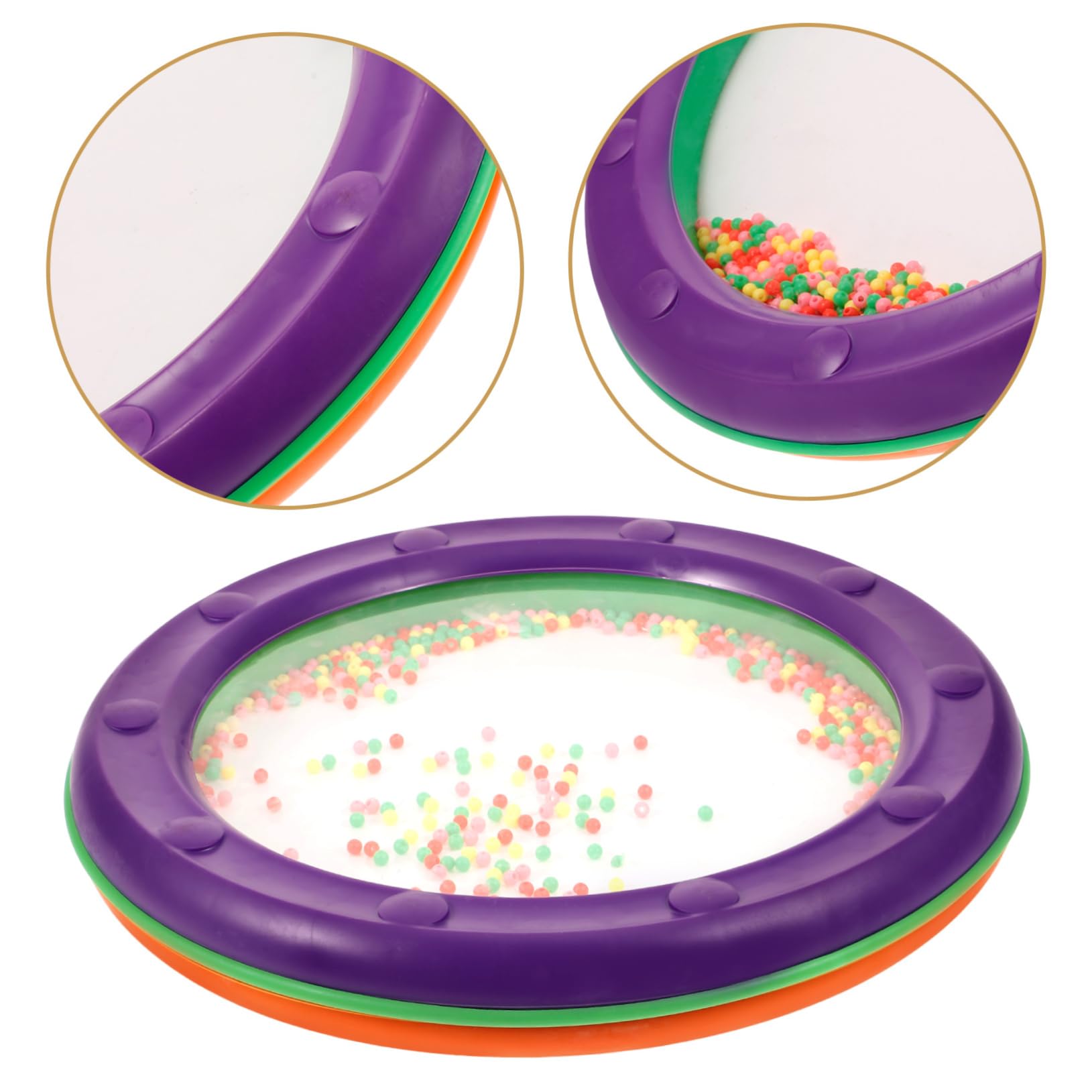 Tambour Océan en Plastique pour Bébé, Instrument de Percussion | Bavure, Stimule L’ouïe, Jouet Musical pour Garçon et Filles, Apparence Élégante et Généreuse