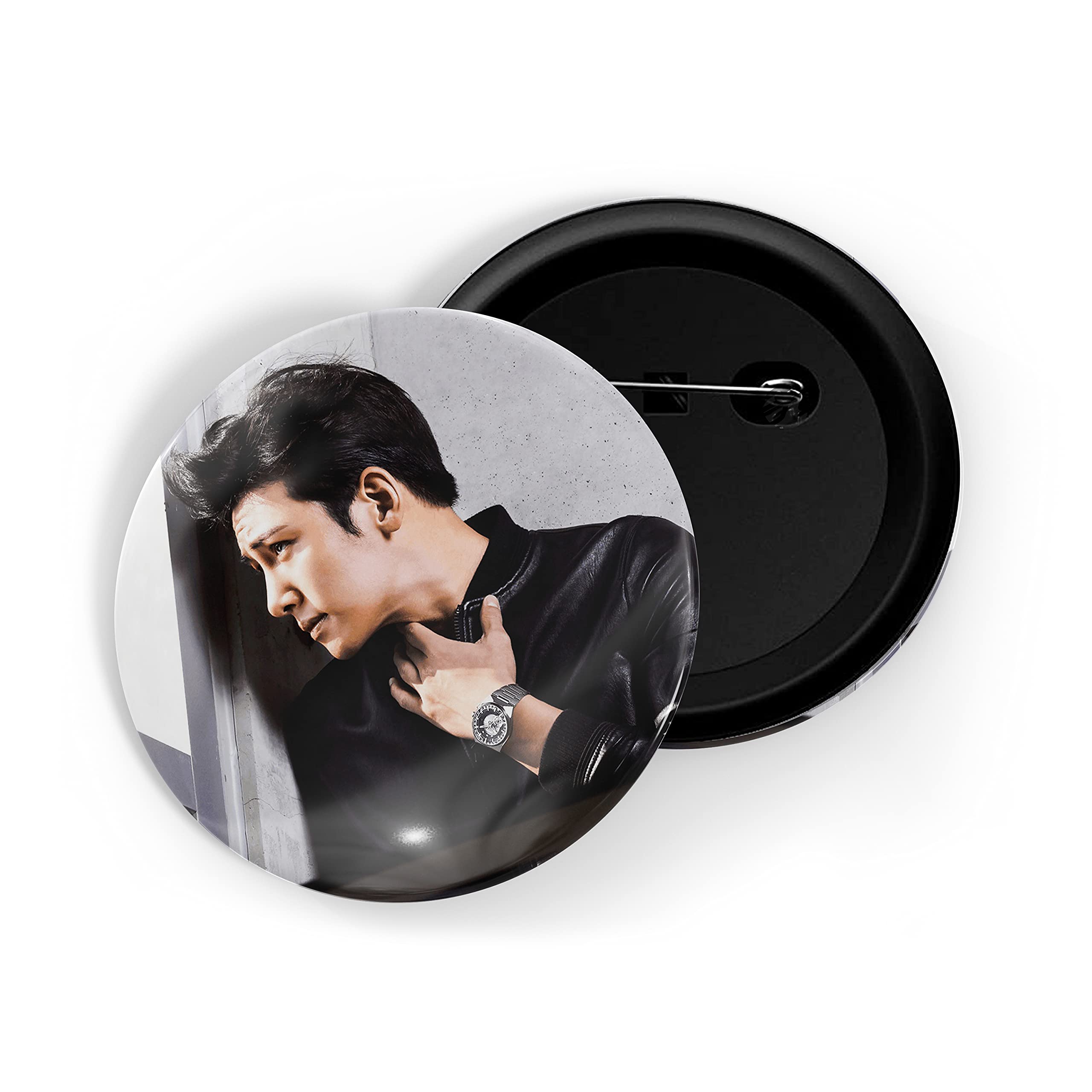 dhcrafts Pin Badges K-Drama Korean Actor Multicolour Ji Chang-Wook D10 Glossy Finish Design Pack of 1