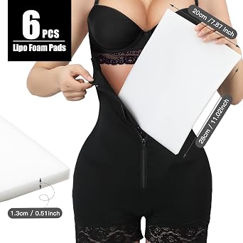 Sosation 6 Pcs Lipo Foam Pads Post Surgery Abdominal Boards 8x11 Inch