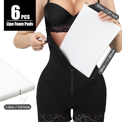 Sosation 6 Pcs Lipo Foam Pads Post Surgery Abdominal Boards 8x11 Inch