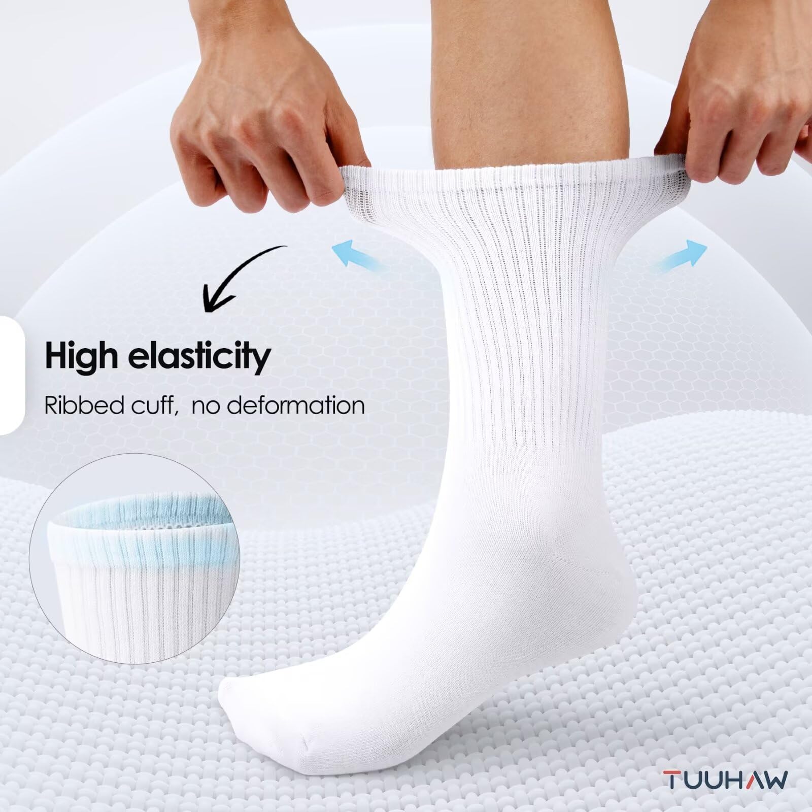 TUUHAW 6 Paia Calzini Uomo Invernali Calze Termiche Donna Calze Running Uomo Calzini Sportivi Uomo Trekking Coton