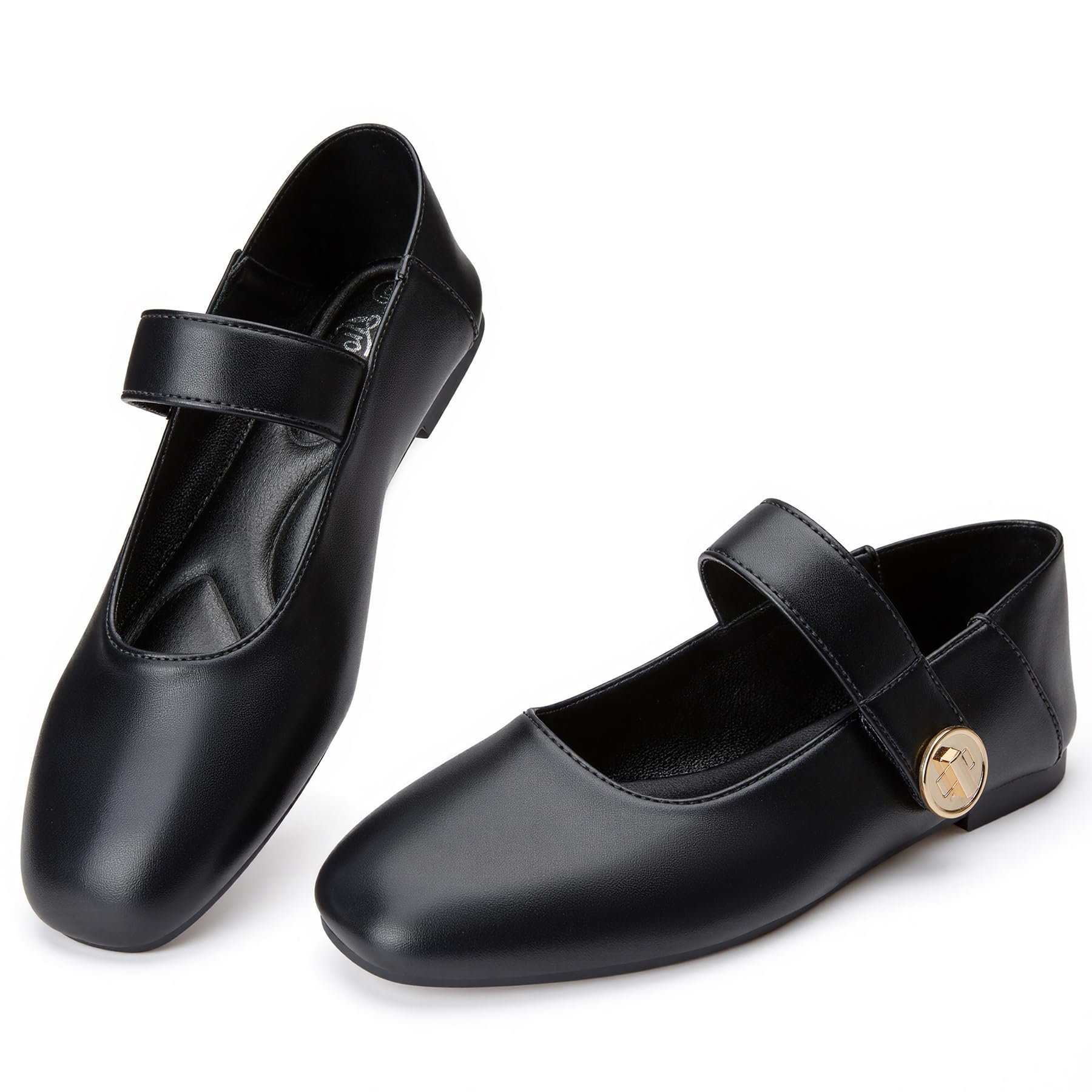 Trary Flats for Women Mary Jane Shoes Dressy Ballet Flat for Women Comfortable Business Office Slip On Casual Shoes