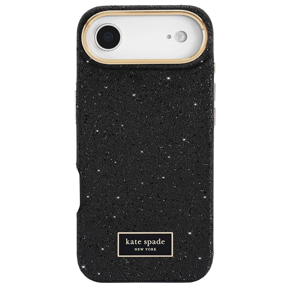 Kate Spade New York Funda para iPhone 17 Air, Compatible con MagSafe, Funda de teléfono de diseño, Crystal Pave Nightfall