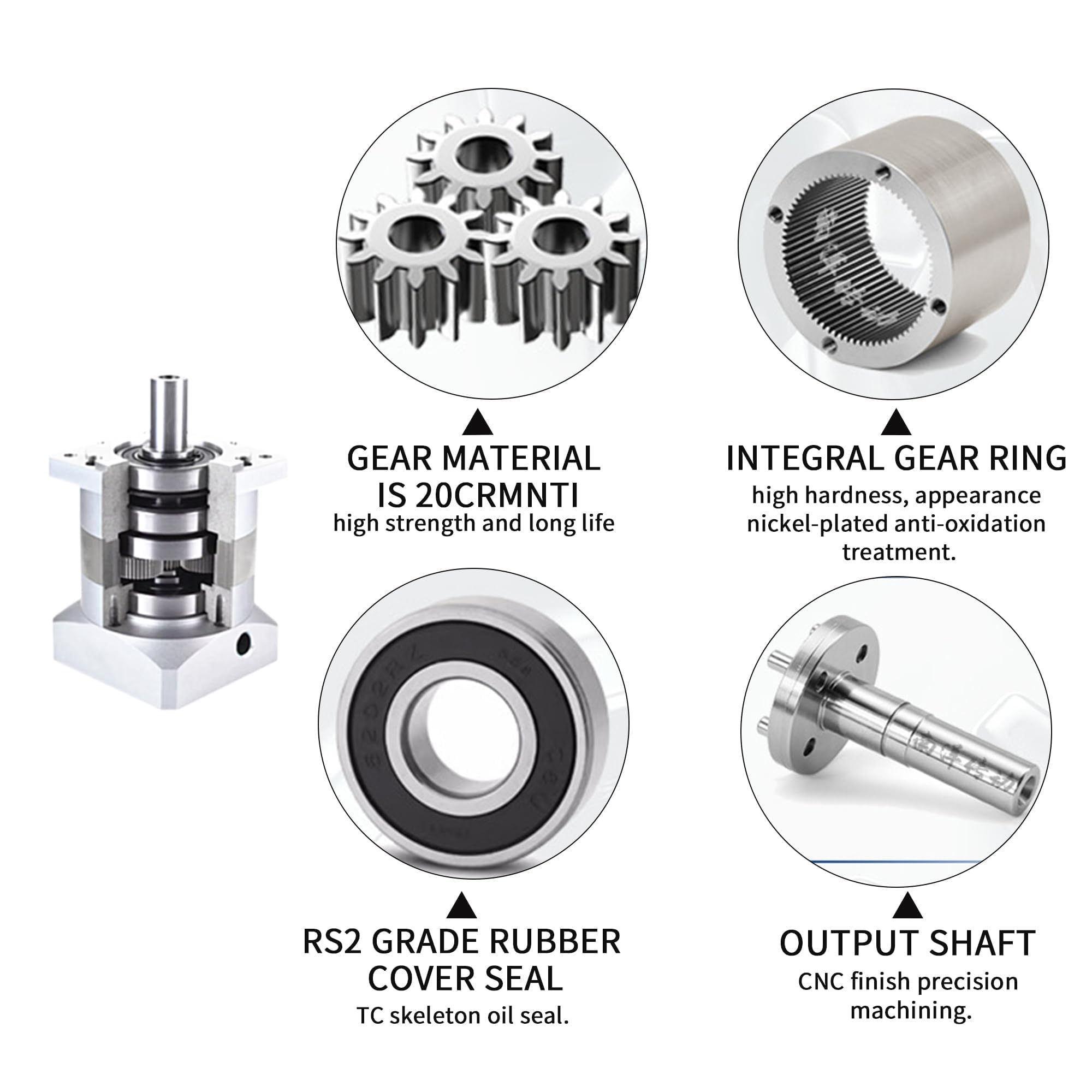 Moteur Pas à Pas Nema 11 50 Mm 0.6 A 0.13 Nm Avec Réducteur Planétaire 15:1 - Haute Précision Pour Projets Robotique & Automatisation
