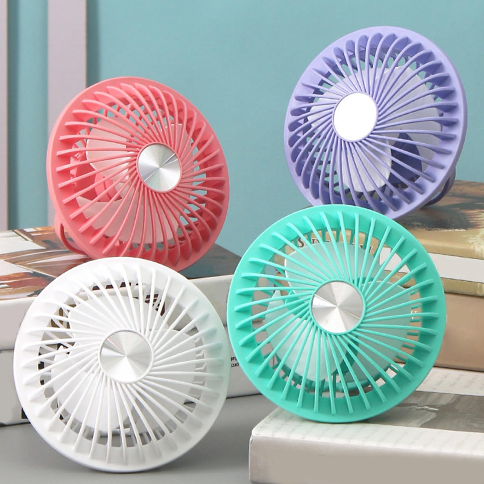Ventilatore da tavolo USB da tavolo ventilatore da parete regolabile forte silenzioso raffreddamento per camera da letto desktop campeggio e lampada